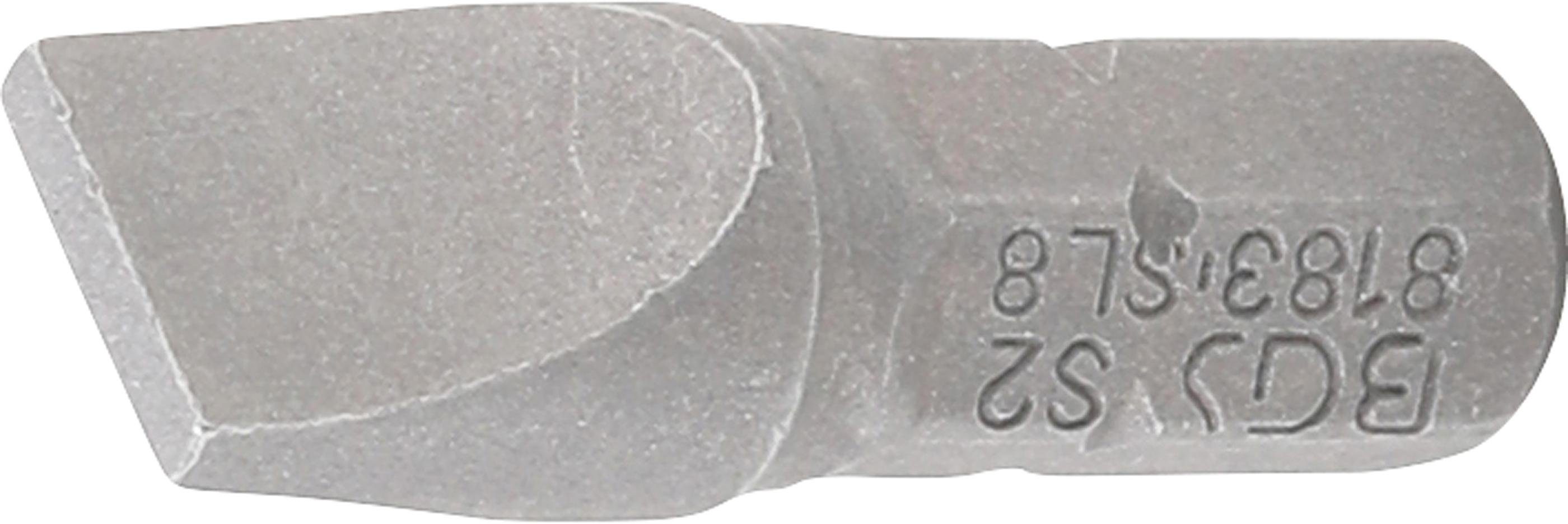 mm (1/4), 6,3 8 Bit-Schraubendreher Antrieb technic mm Bit, Außensechskant Schlitz BGS