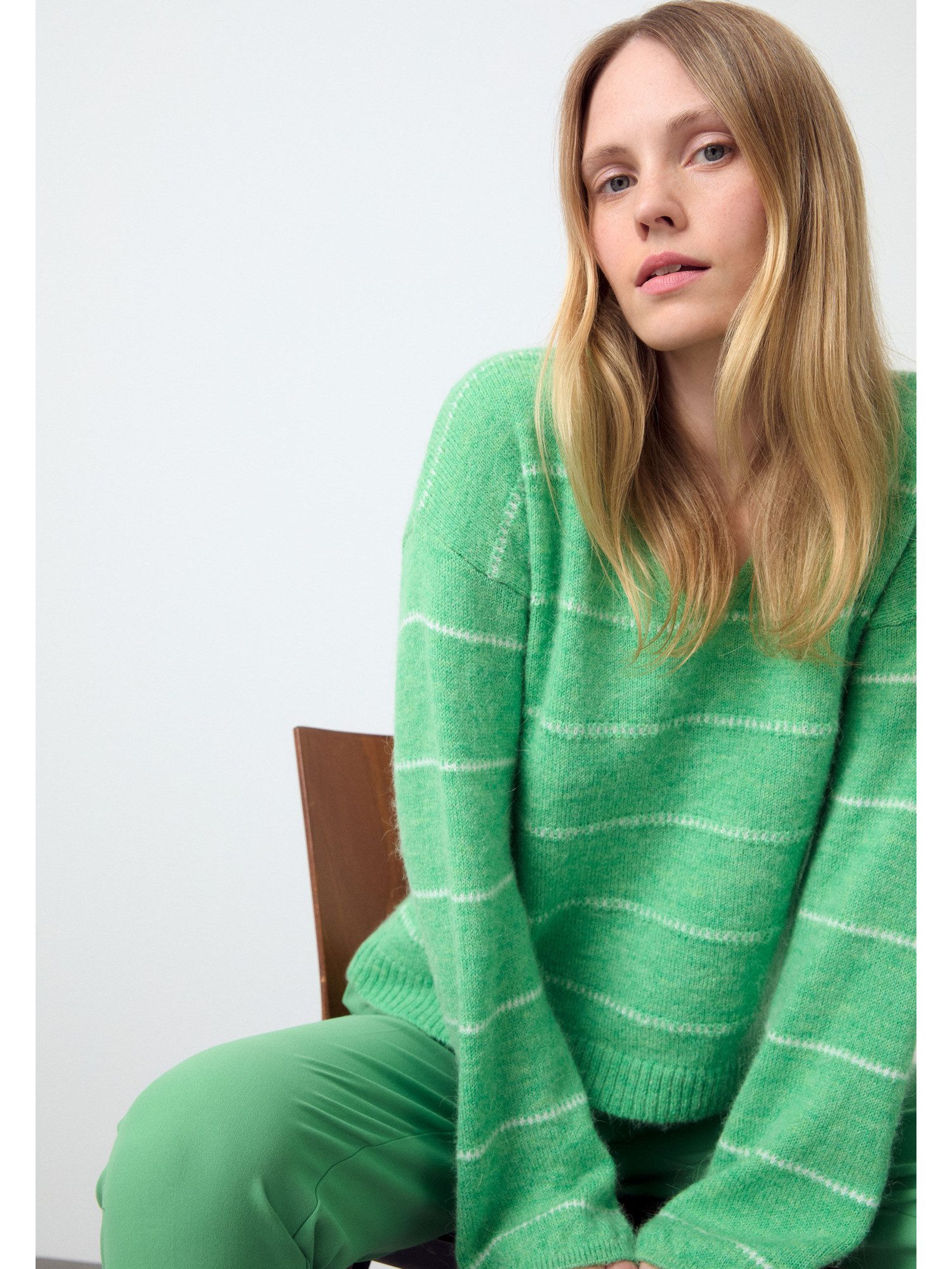 Strickpullover Streifenpullover
