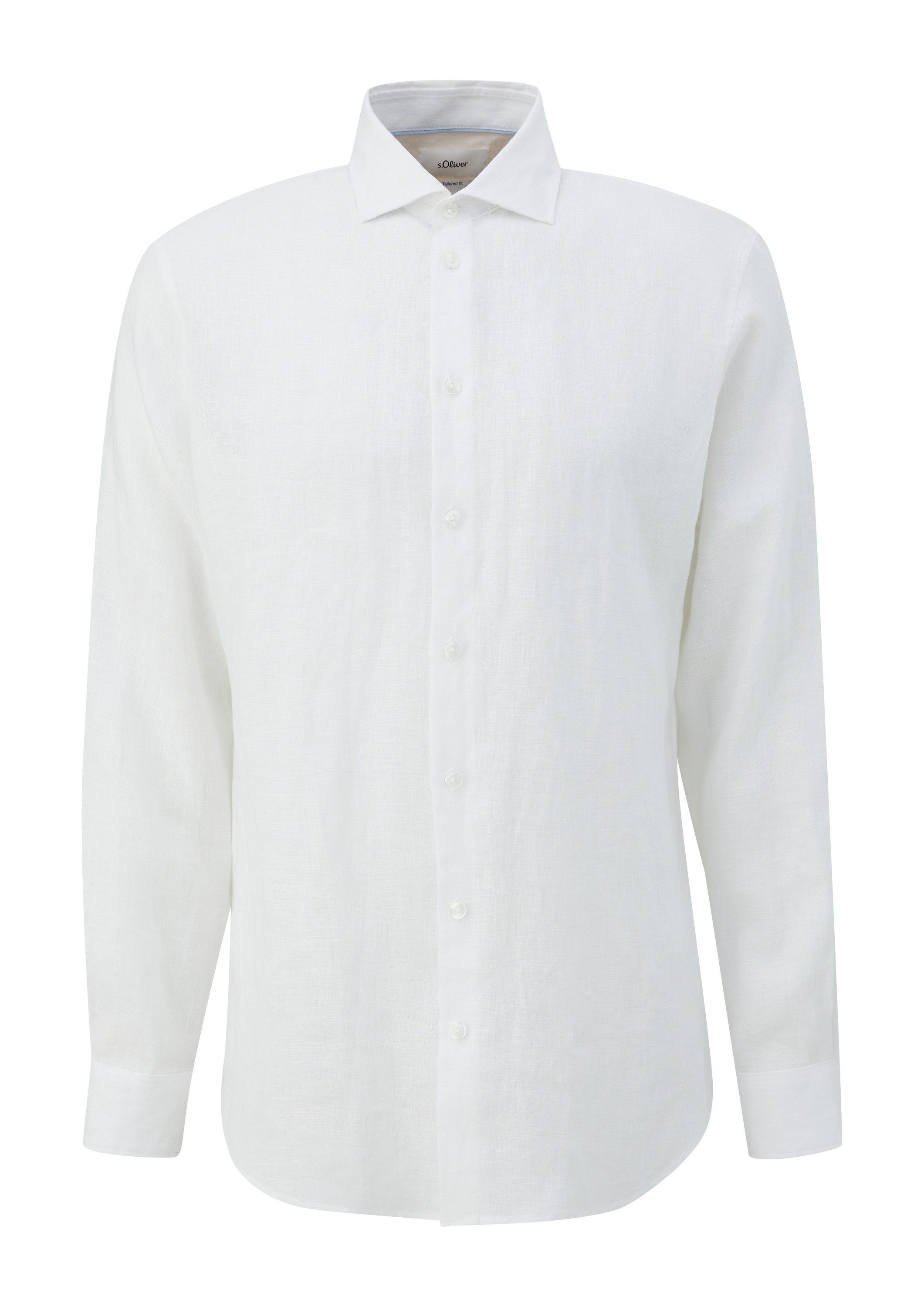 s.Oliver Langarmhemd Hemd Glänzendes Tailored Fit günstig online kaufen
