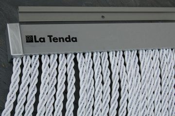 La Tenda Insektenschutz-Vorhang La Tenda Pro BELLANO 3 Streifenvorhang weiß, 90 x 210 cm, PVC - einfache Montage