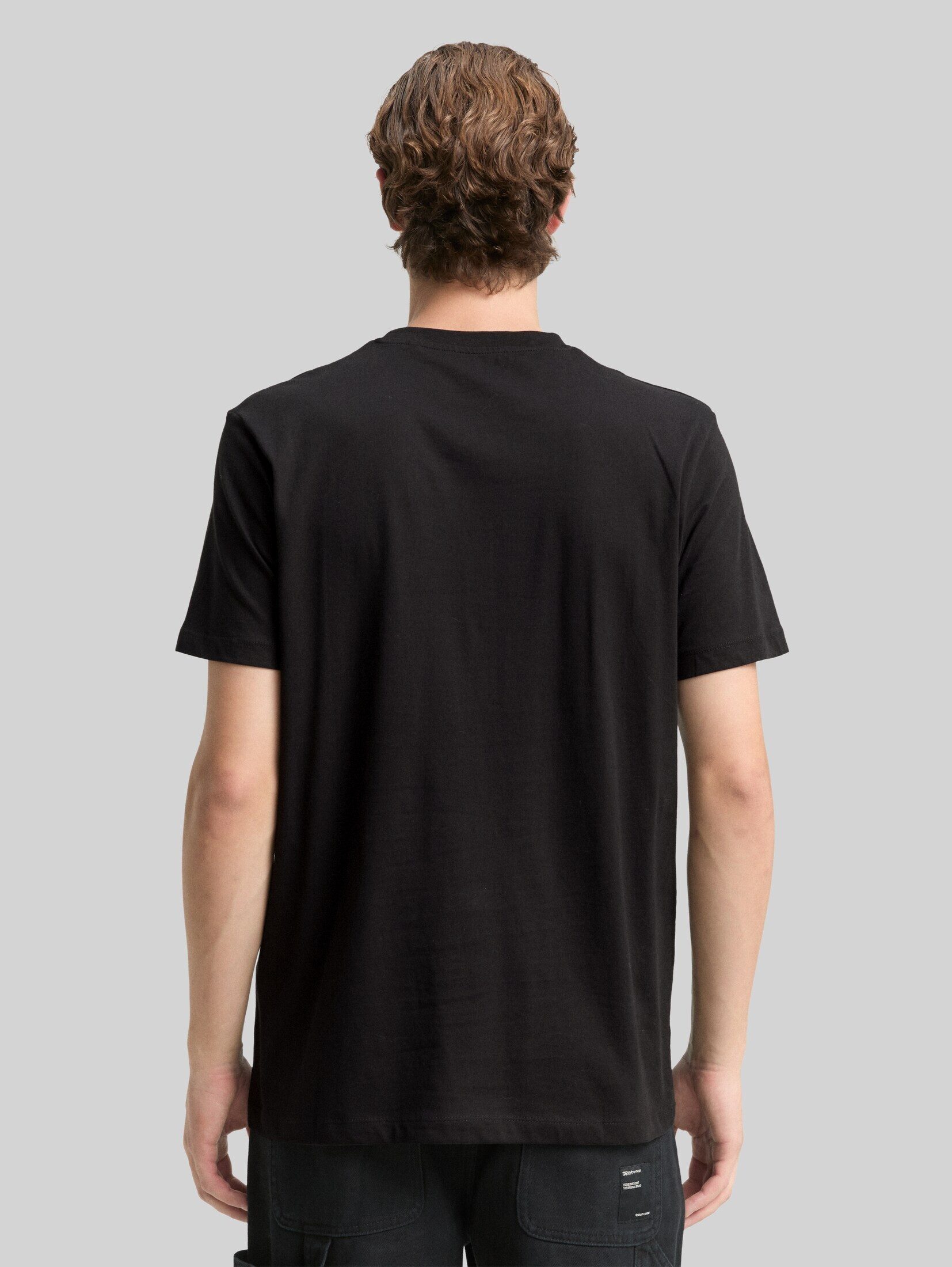 TOM TAILOR Denim T-Shirt T-Shirt (im Einserpack) T-Shirt mit Logo-Print