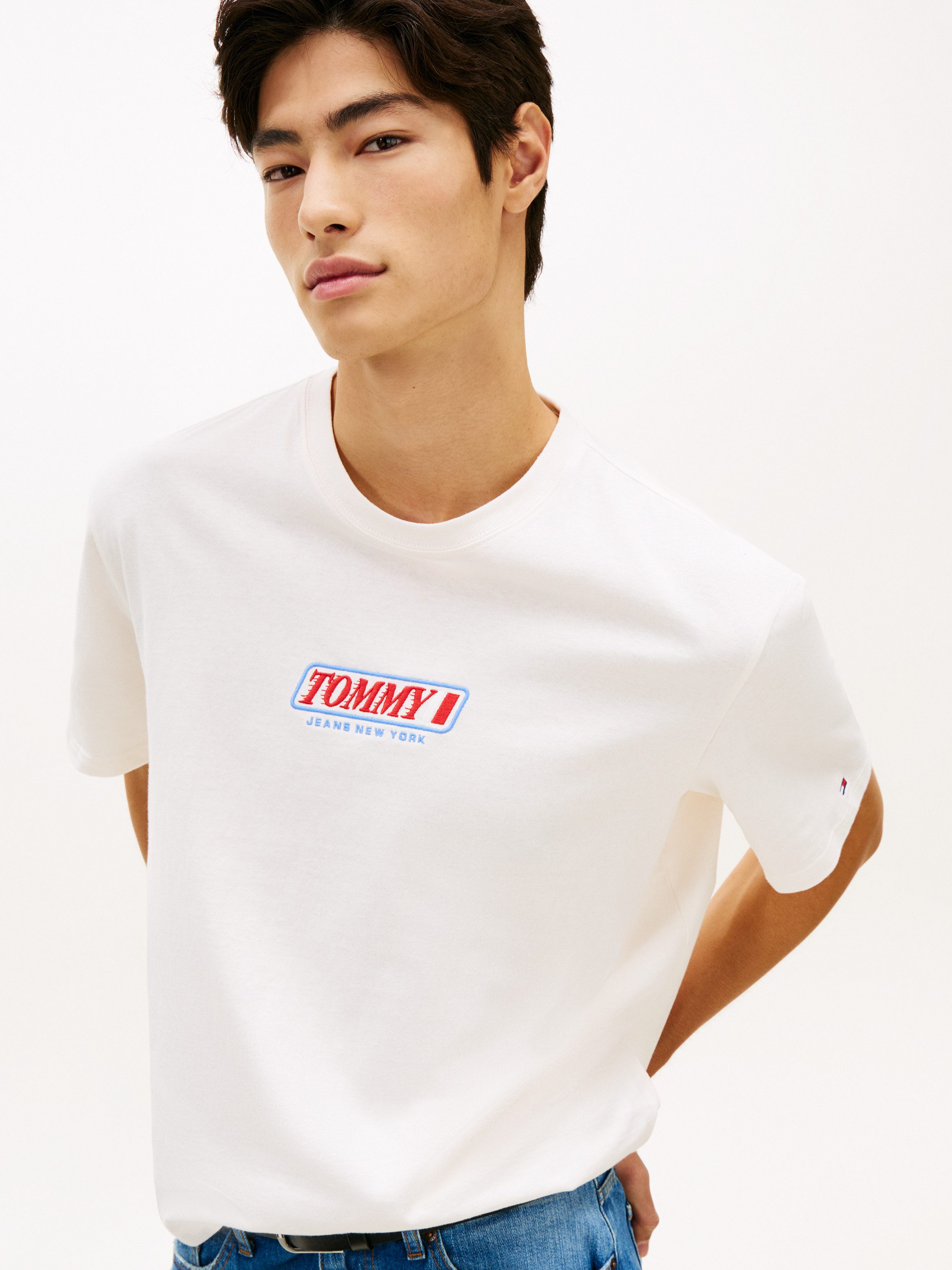Tommy Jeans T-Shirt 90S VINTAGE LA Regular fit mit Markenprint