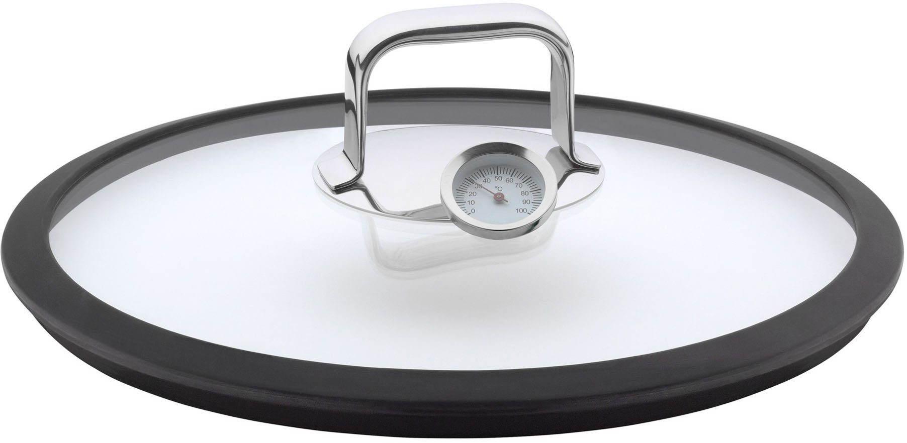 WMF Dampfgartopf Vitalis, Bräter Induktion mit Glasdeckel und Silikonrand, Cromargan® Edelstahl Rostfrei 18/10, Dampfgarer mit integriertem Thermometer, backofengeeignet bis 180 Grad