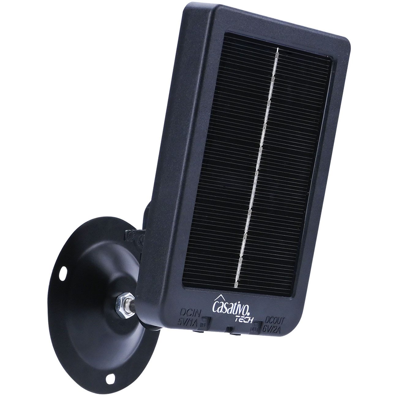 Casativo Solarmodul 12W-Solarpanel 3000mAh Akku für Wildkameras IP65 Mobil 3,5mm Stecker, Wetterfest, mit Monozellen, -20 bis +50 °C Arbeitstemperatur