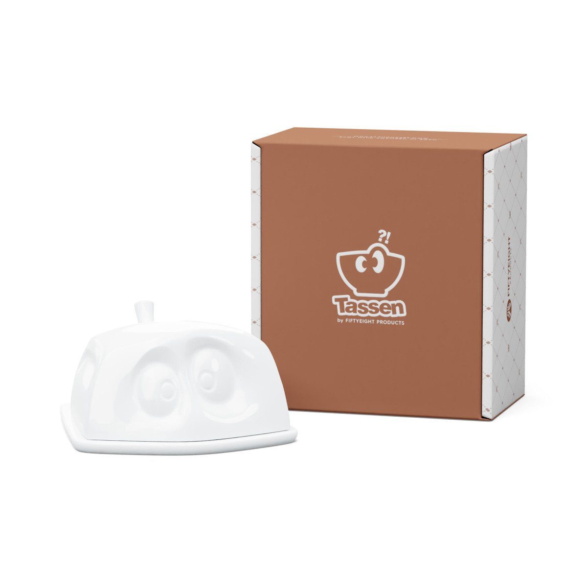 FIFTYEIGHT PRODUCTS Butterdose Butterdose Versteckt - weiß – Bild 3 von 4