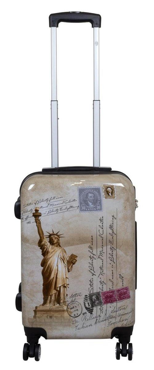 Warenhandel König Hartschalen-Trolley New York, 4 Rollen, mit Motiv, Dehnfa günstig online kaufen