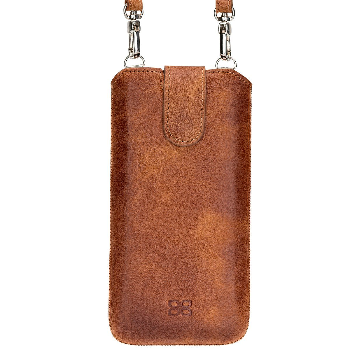 Burkley Gürteltasche Leder Handy-Tasche Etui für iPhone 13 Pro (Robustes  Leder Handyetui mit Riemen), mit Magnetverschluss, Schulter-Riemen und  Kartenfach