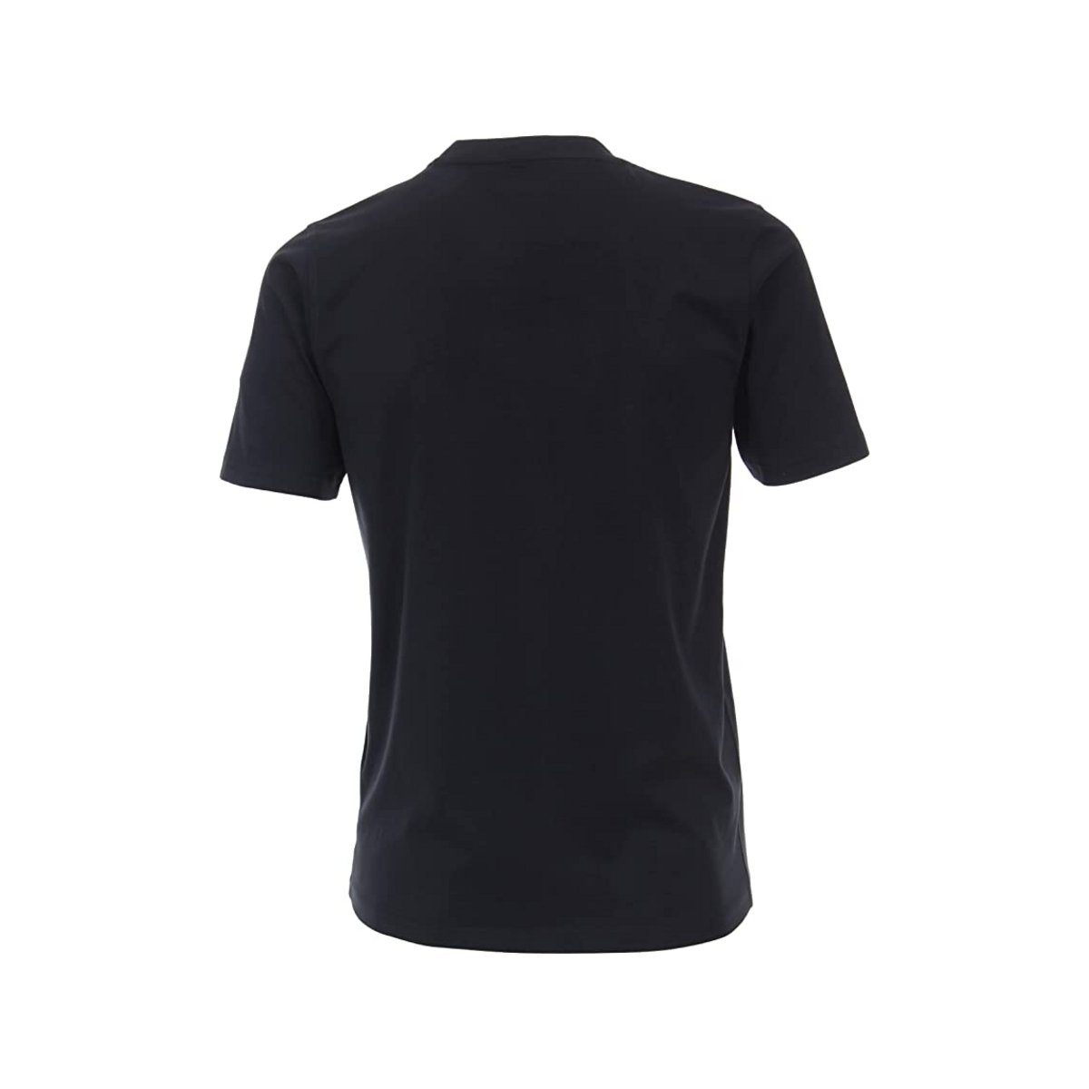 VENTI T-Shirt blau regular fit Dunkelblau (1-tlg)