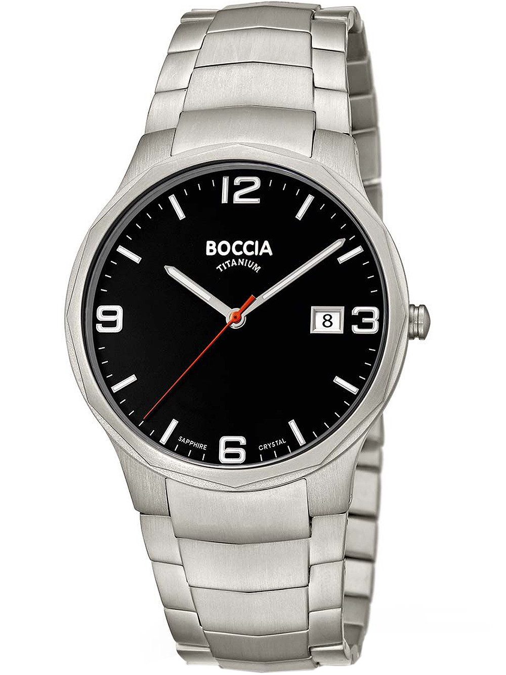 Quarzuhr Boccia 3656-02 Herrenuhr Titanium 39mm 5ATM Boccia 3656-02 Herrenuhr Titanium 39mm 5ATM