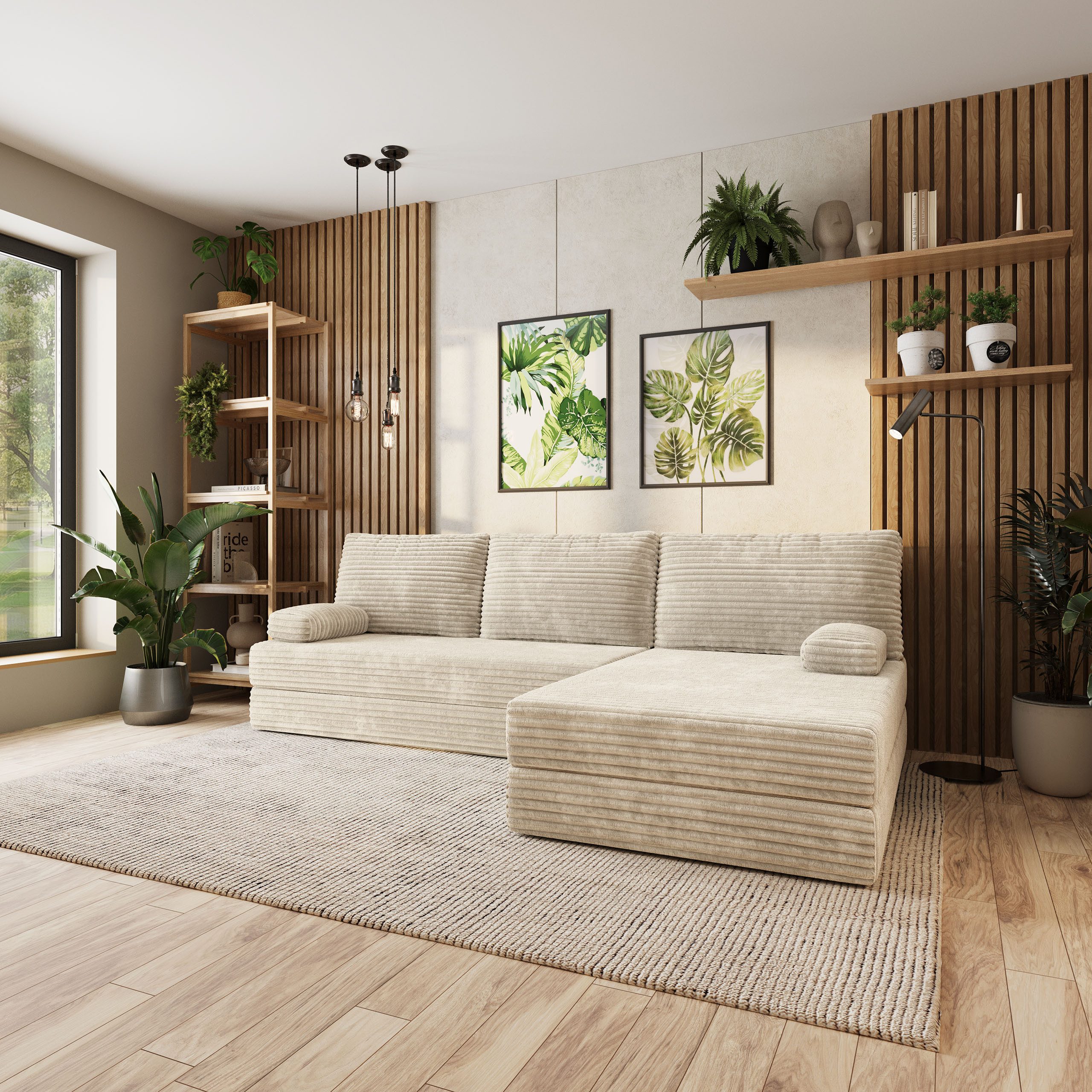 Masseno Ecksofa ANKO modulares Boneless Sofa mit Schlaffunktion