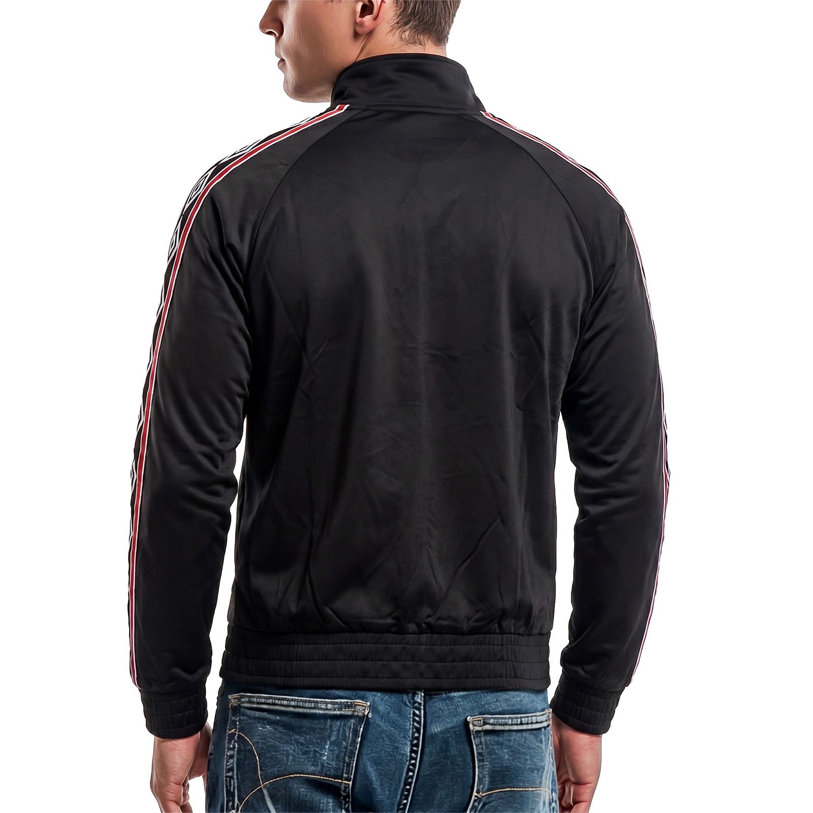 Umbro Trainingsjacke Jacke Umbro Taped Markante Seitenstreifen mit Logo-Print