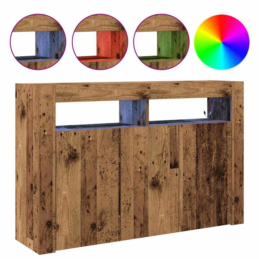 vidaXL Sideboard Sideboard Altholz 116 x 30 x 75 cm Holzwerkstoff (1 St)