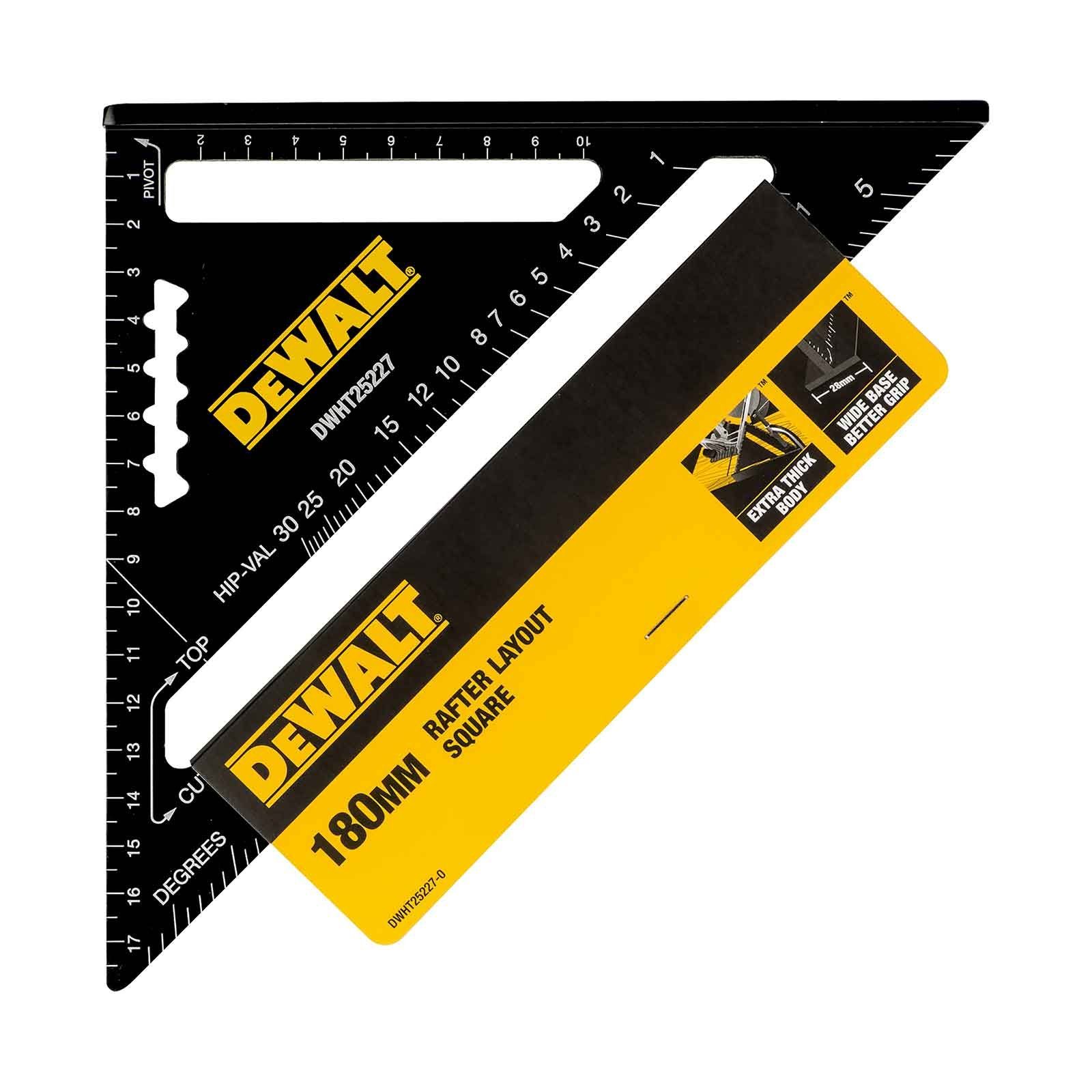 DeWalt Winkelmesser DeWALT Speed Square Anschlagwinkel 18cm - Konstruktionsdreieck aus Alu