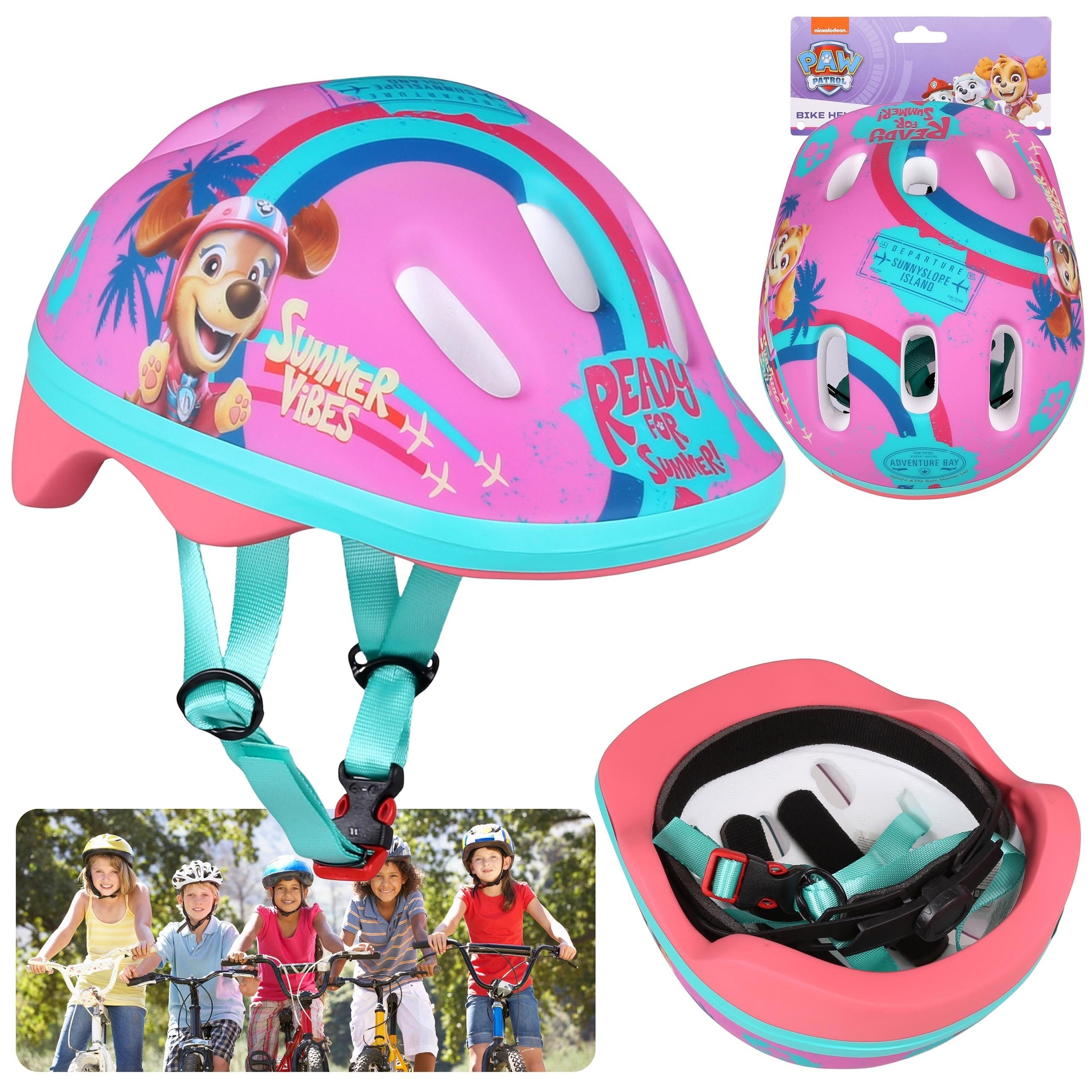 PAW PATROL Kinderfahrradhelm Paw Patrol Skye Liberty Rosa Kinderfahrradhelm, Mädchen,44-48 cm
