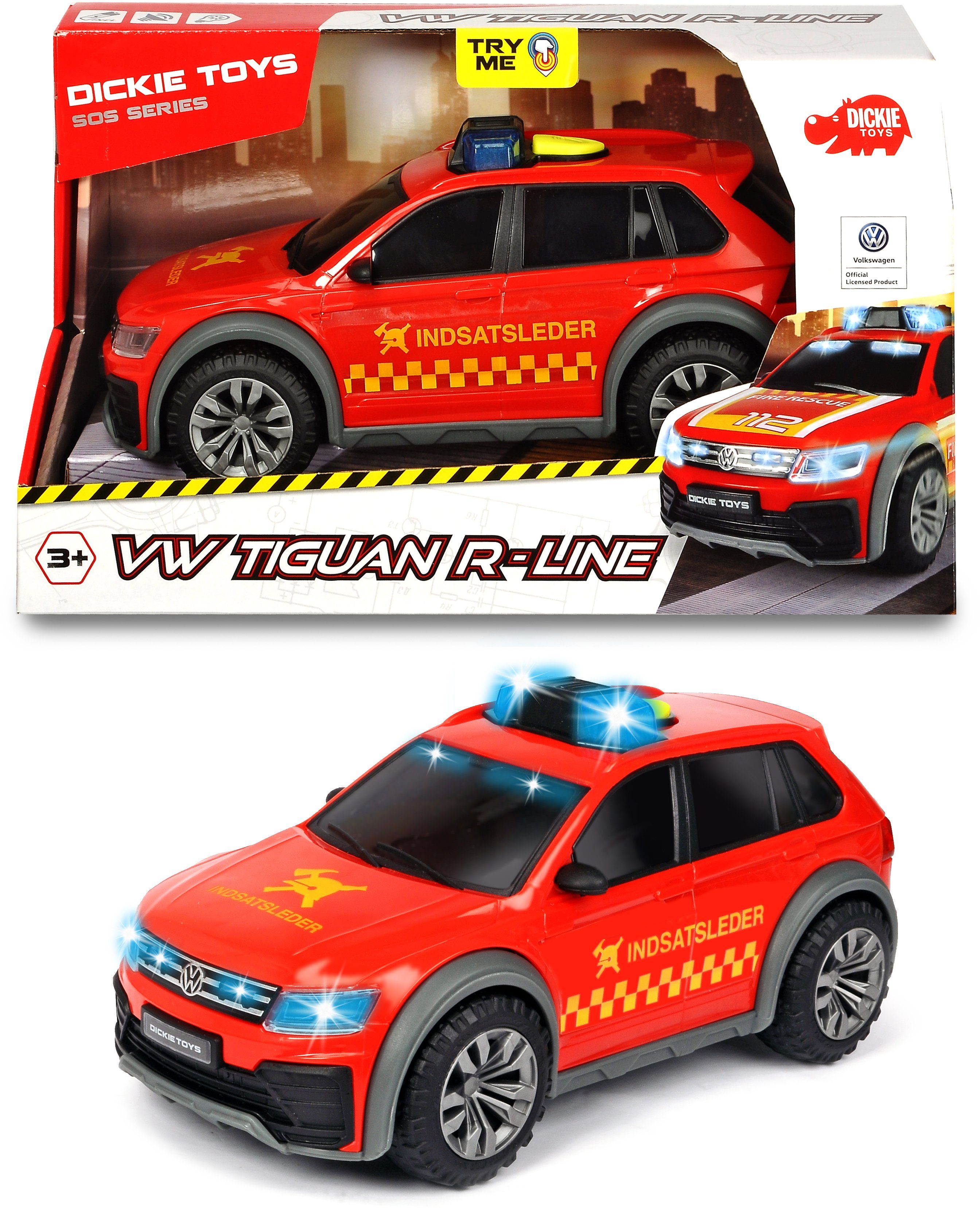 Image of Dickie Toys Spielzeug-Auto »VW Tiguan R-Line Fire Car«, mit Licht und Sound