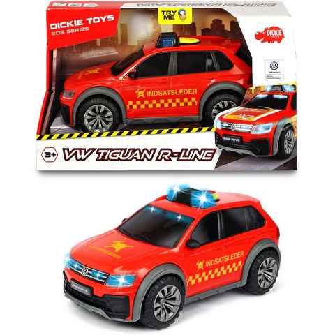Dickie Toys Spielzeug-Auto VW Tiguan R-Line Fire Car, mit Licht und Sound