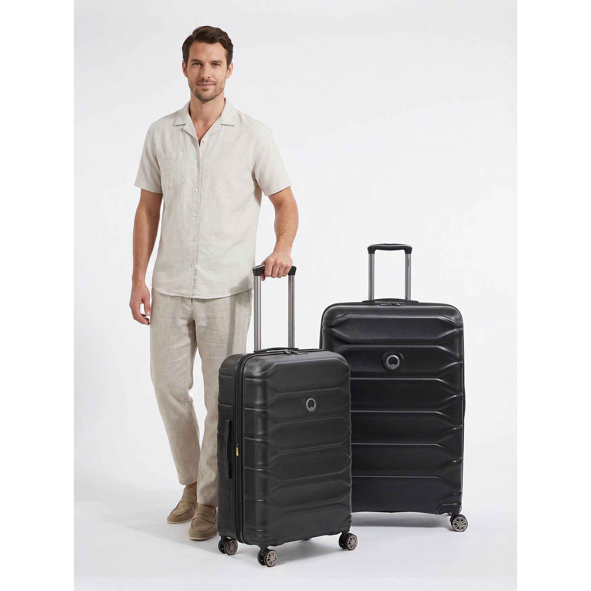 Delsey Paris Trolleyset Meteor, 4 Rollen, (2-teilig, 2 tlg), ABS