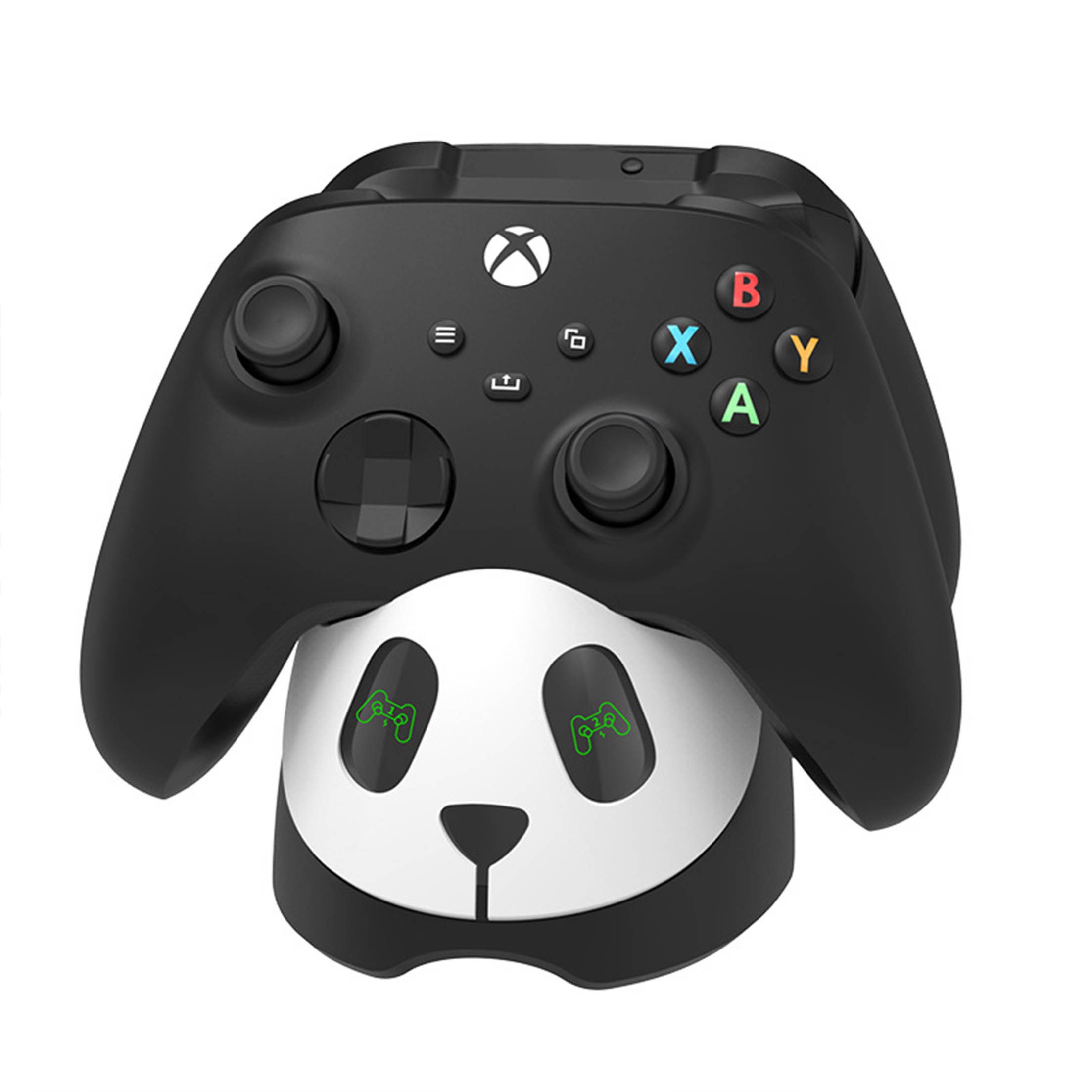 KINSI XBOX Ladestation, xbox joystick dock Ladegerät mit dualen Batterien DualSense-Ladestation (1000 mA, Duales Gamepad-Laden für XBOX-Gamepads)