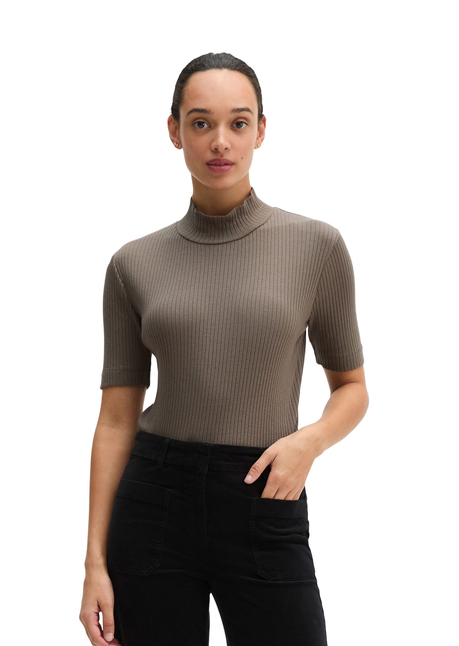 Marc O'Polo T-Shirt aus Bio-Baumwoll-Modal-Stretch-Jersey
