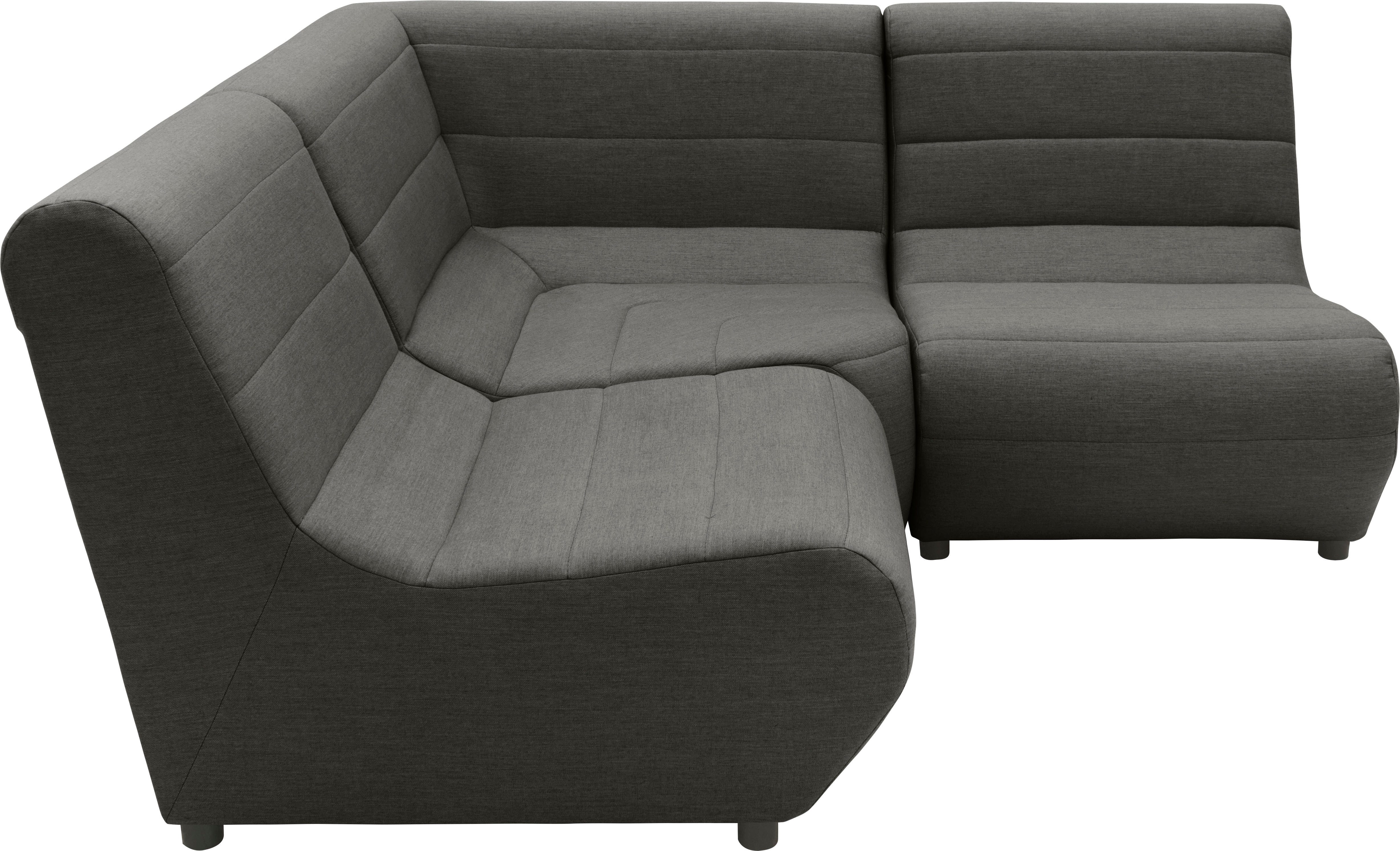 DOMO collection Ecksofa Soleil, pflegeleichter und wetterfester Bezug, Outdoor, besonderes Design und Formgebung, individuell erweiterbar