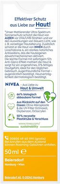 Nivea Sonnenschutzcreme Sonnencreme Gesicht Mattierender Sonnenschutz, LSF 50, 50 ml, 1-tlg.