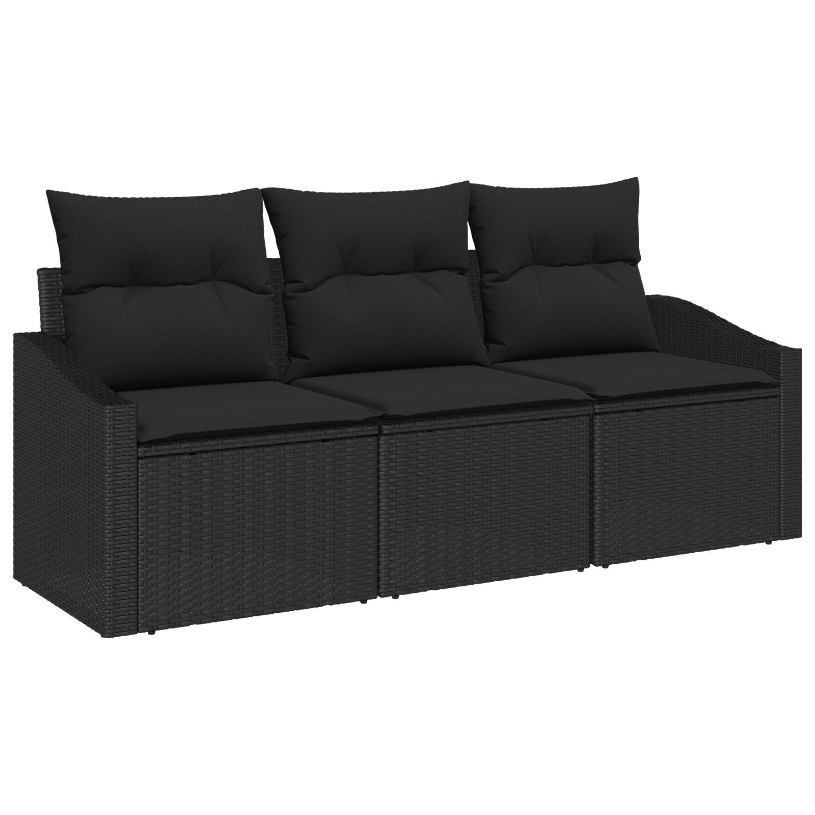 vidaXL Loungesofa 3-tlg. Garten-Essgruppe mit Kissen günstig online kaufen