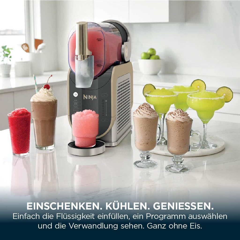 NINJA Slush-Eismaschine für Slush, Eis-Cocktails, Frappé, Milchshakes, Saft - FS301EUSTGD