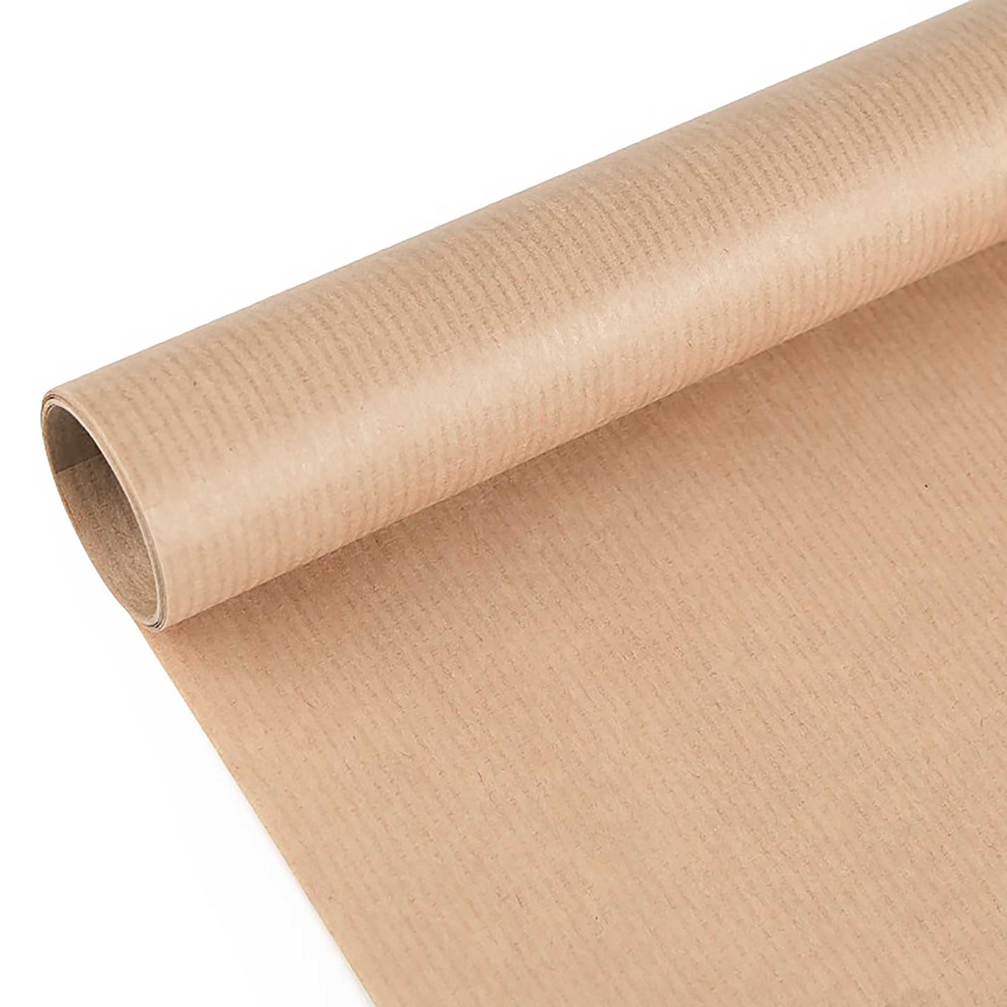 maDDma Geschenkpapier 3 Rollen Geschenkpapier gestreift Dekopapier Verpackungspapier, natur