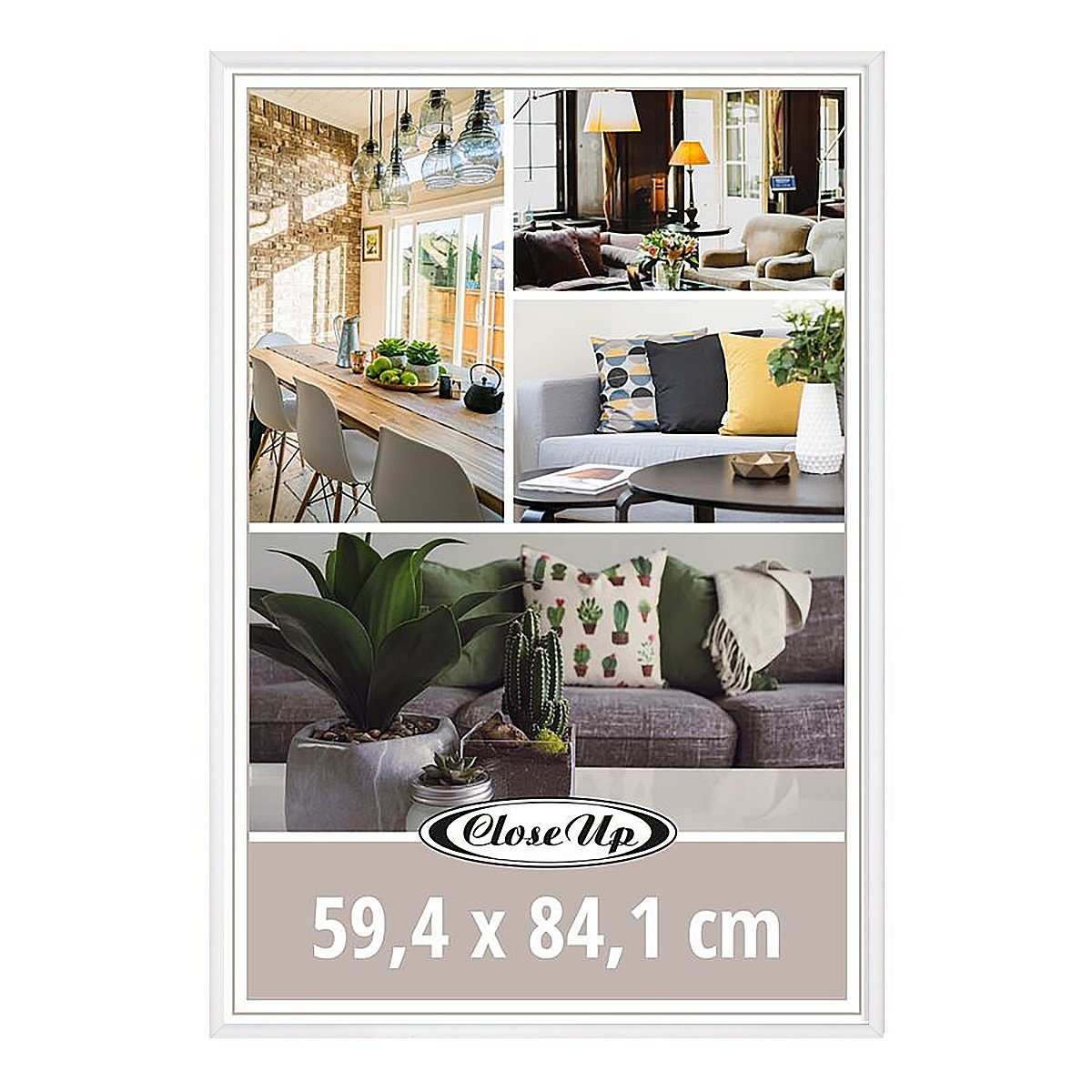 Close Up Bilderrahmen Posterrahmen 59,4 x 84,1 cm DIN A1 weiß günstig online kaufen