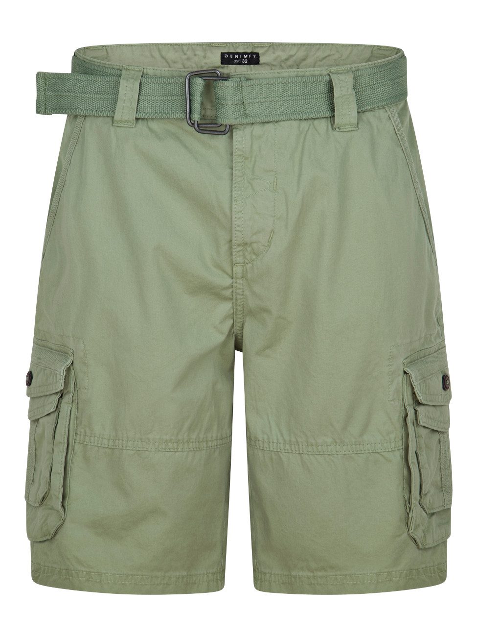 DENIMFY Cargo Shorts Herren mit Gürtel Regular Fit DFUlli günstig online kaufen
