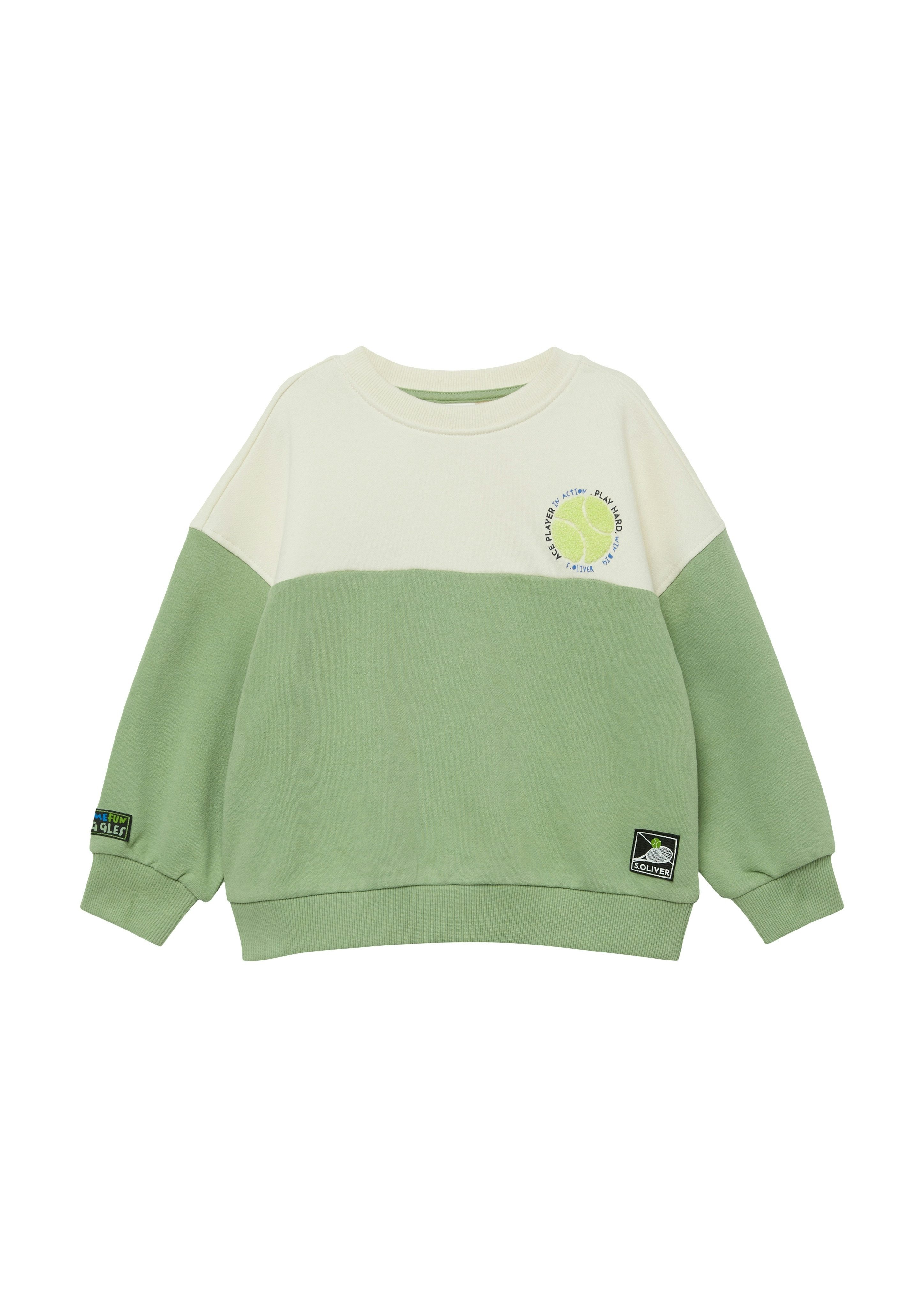 s.Oliver Junior Sweatshirt bequem geschnitten, Rundhalsausschnitt