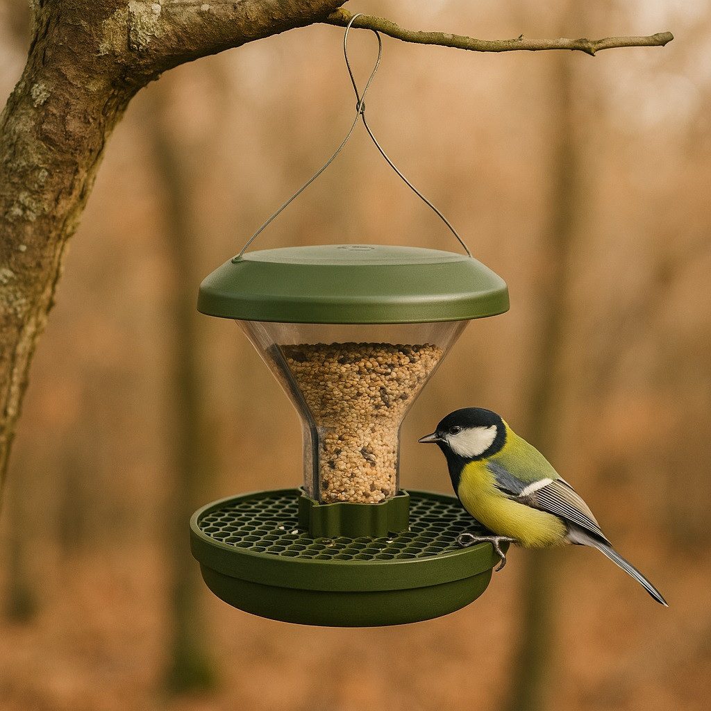 Swissinno Vogelhaus Swissinno Vogelfutterhaus Davos dunkelgrün günstig online kaufen