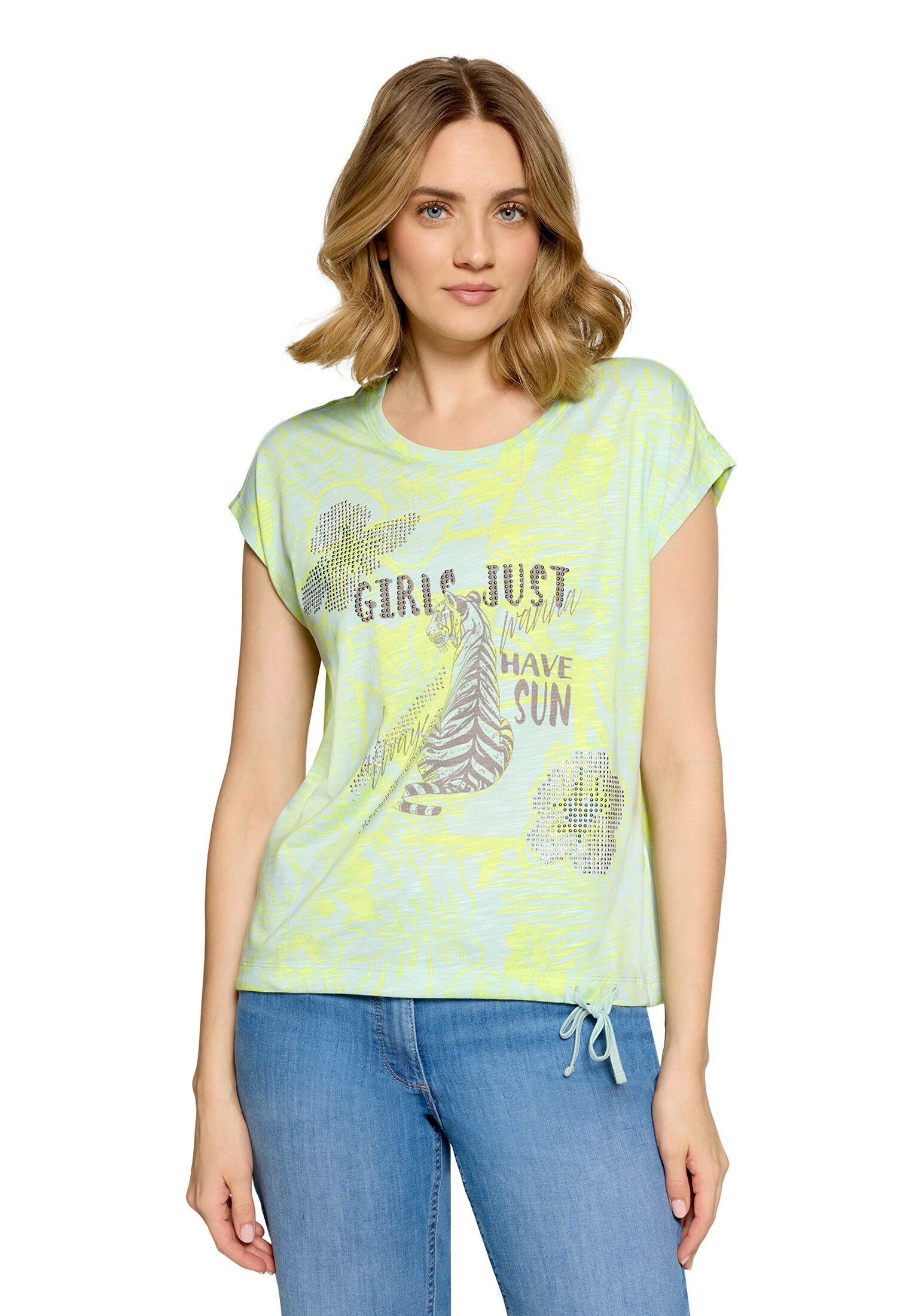 Betty Barclay Kurzarmshirt Damen mit Tunnelzug (1-tlg)