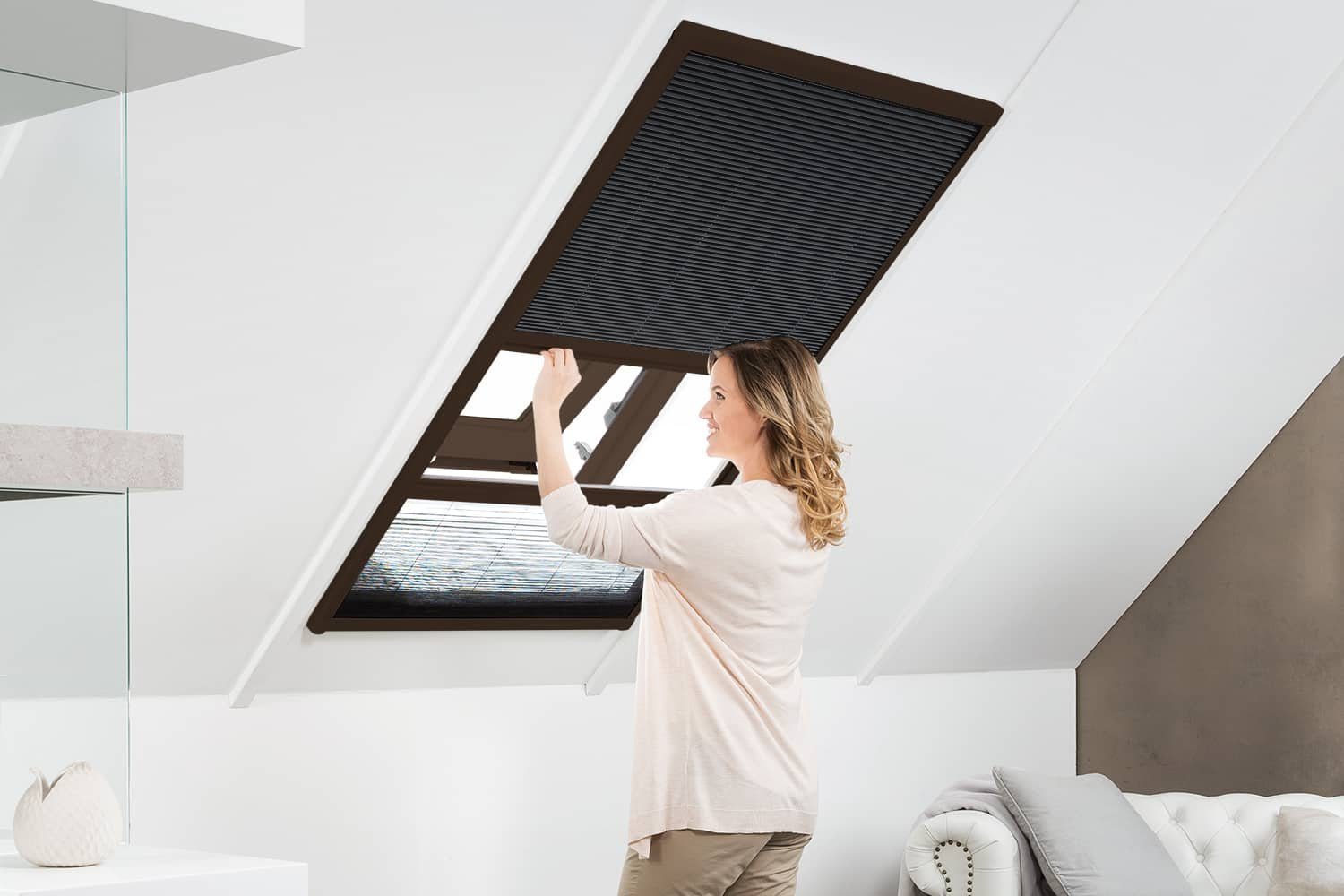 empasa Dachfensterplissee, verdunkelnd, Aluminium-Selbstbausatz günstig online kaufen