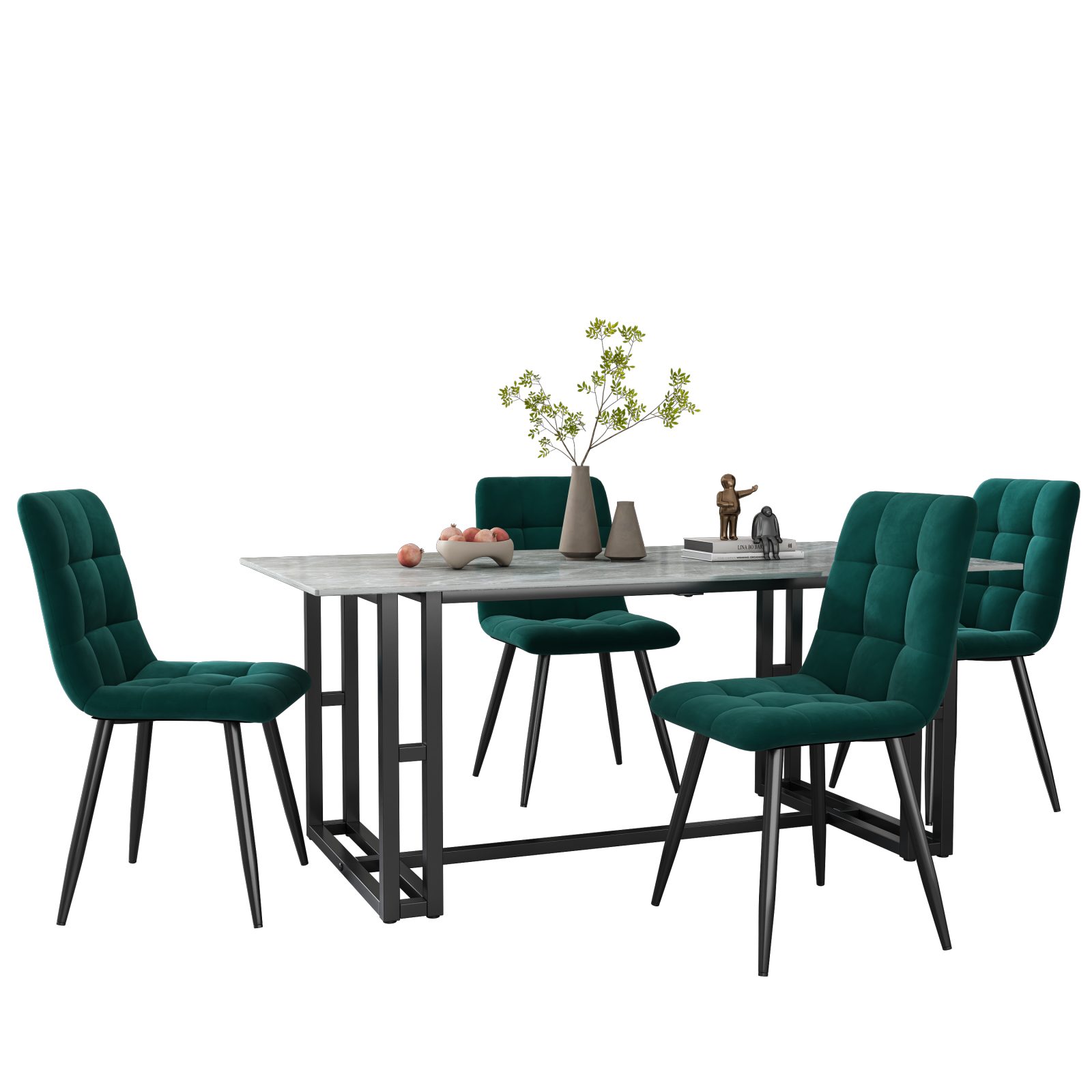 Furnishings Home Esszimmerstuhl 4er-Set Polsterstuhl mit Rückenlehne (4 St) günstig online kaufen