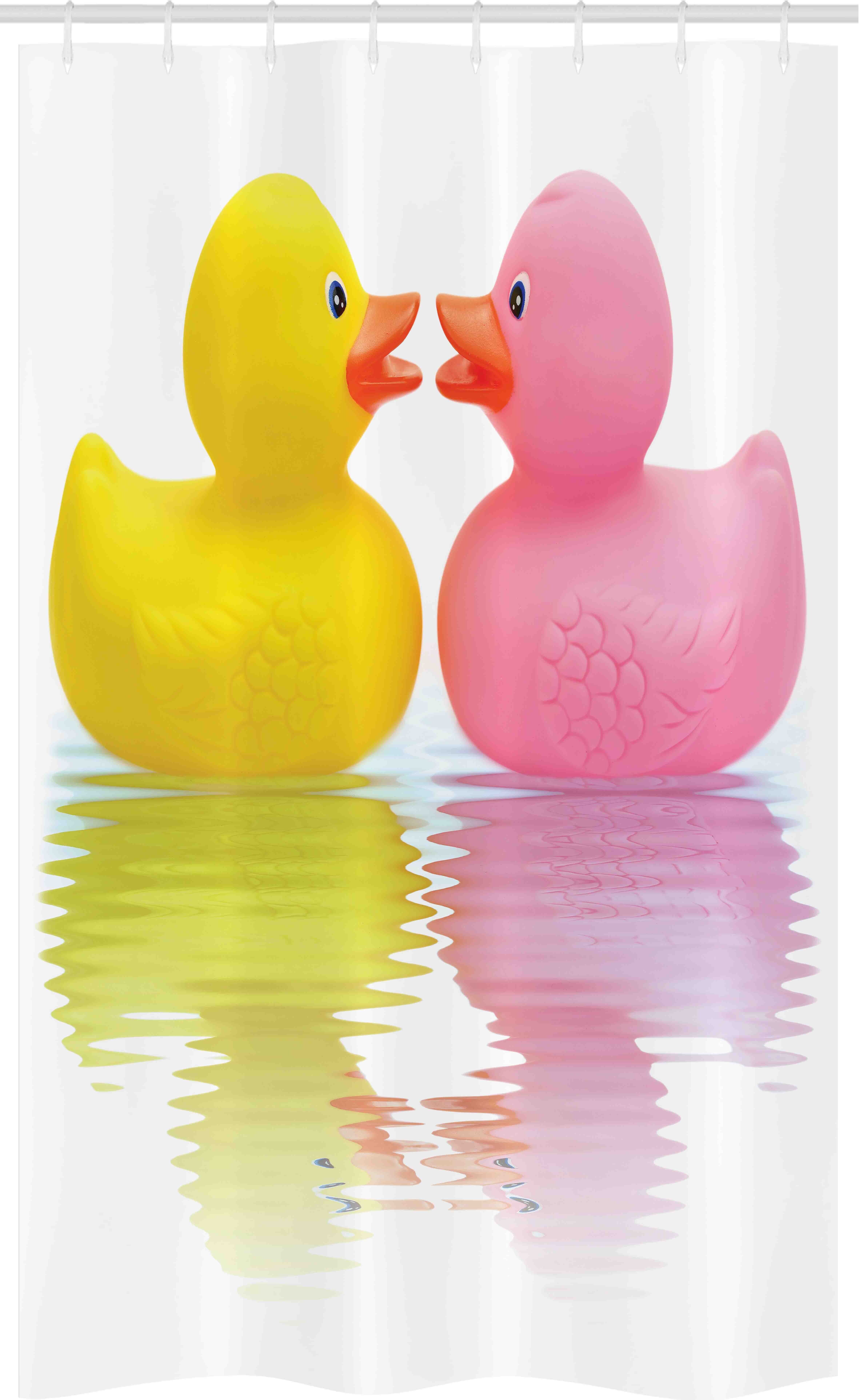 Duschvorhang Badezimmer Deko Set aus Stoff mit Haken