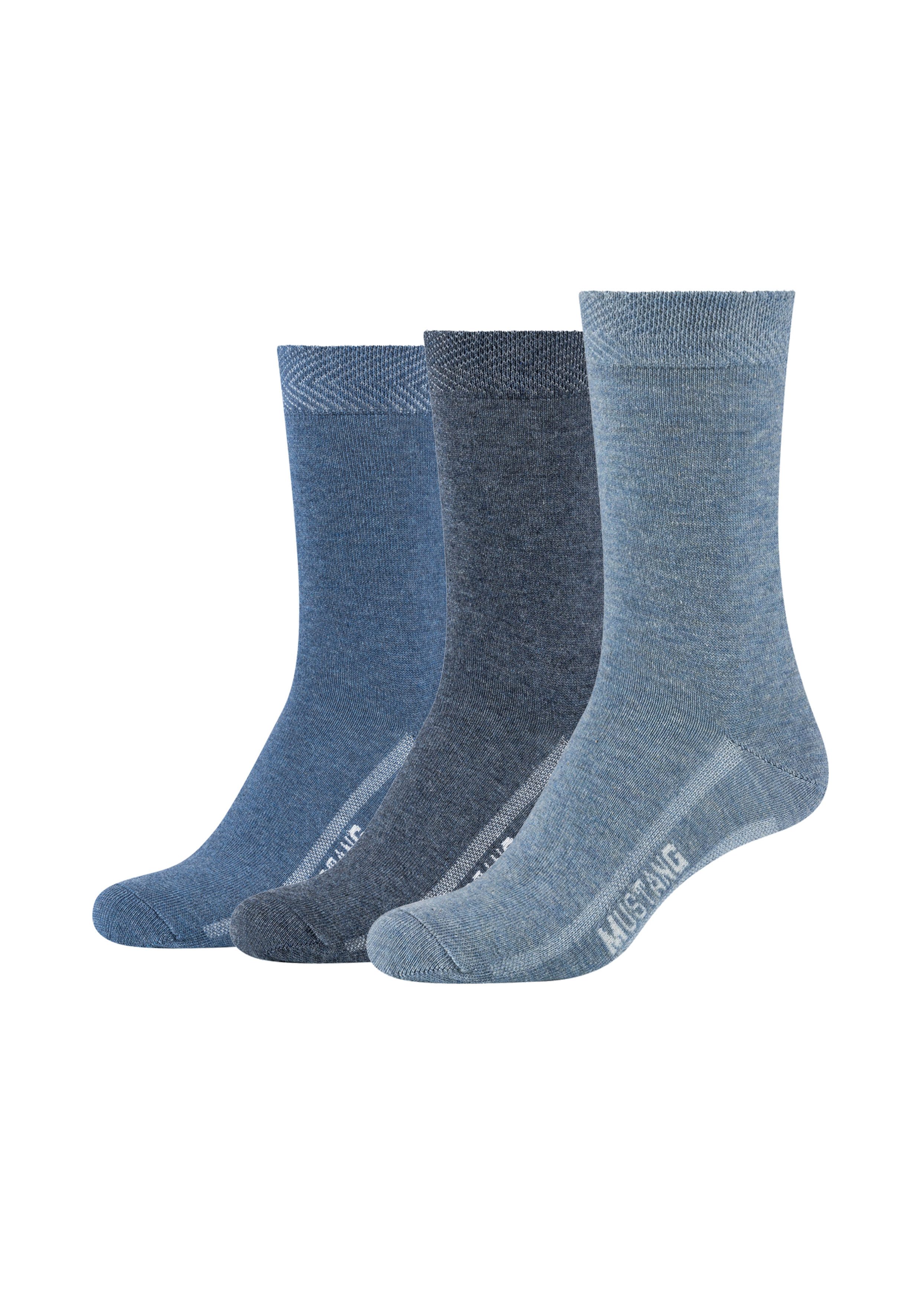 MUSTANG Socken (6-Paar) mit verstärktem Fersen- und Zehenbereich