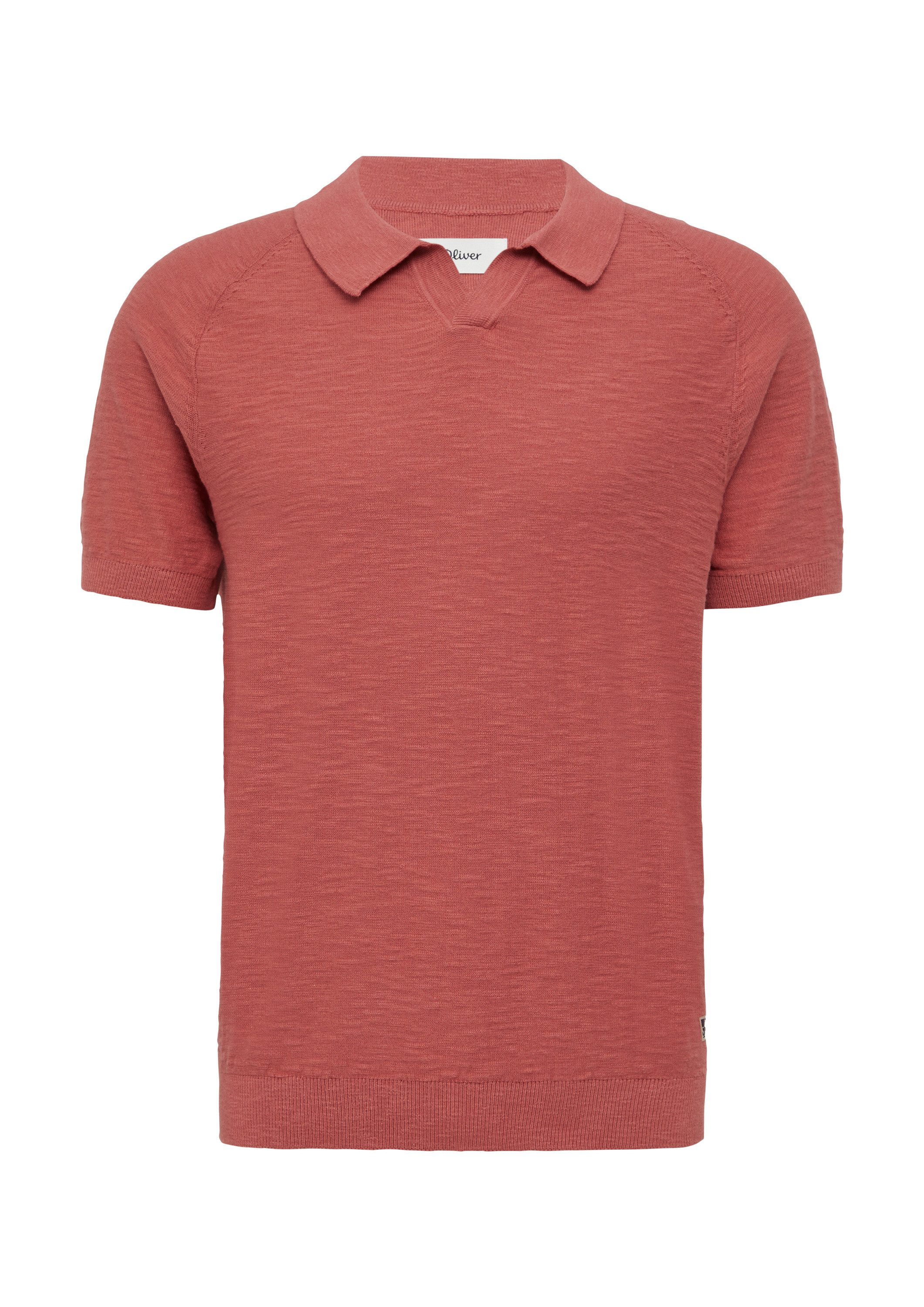 s.Oliver Kurzarmshirt Strickpullover Gestricktes Poloshirt mit günstig online kaufen