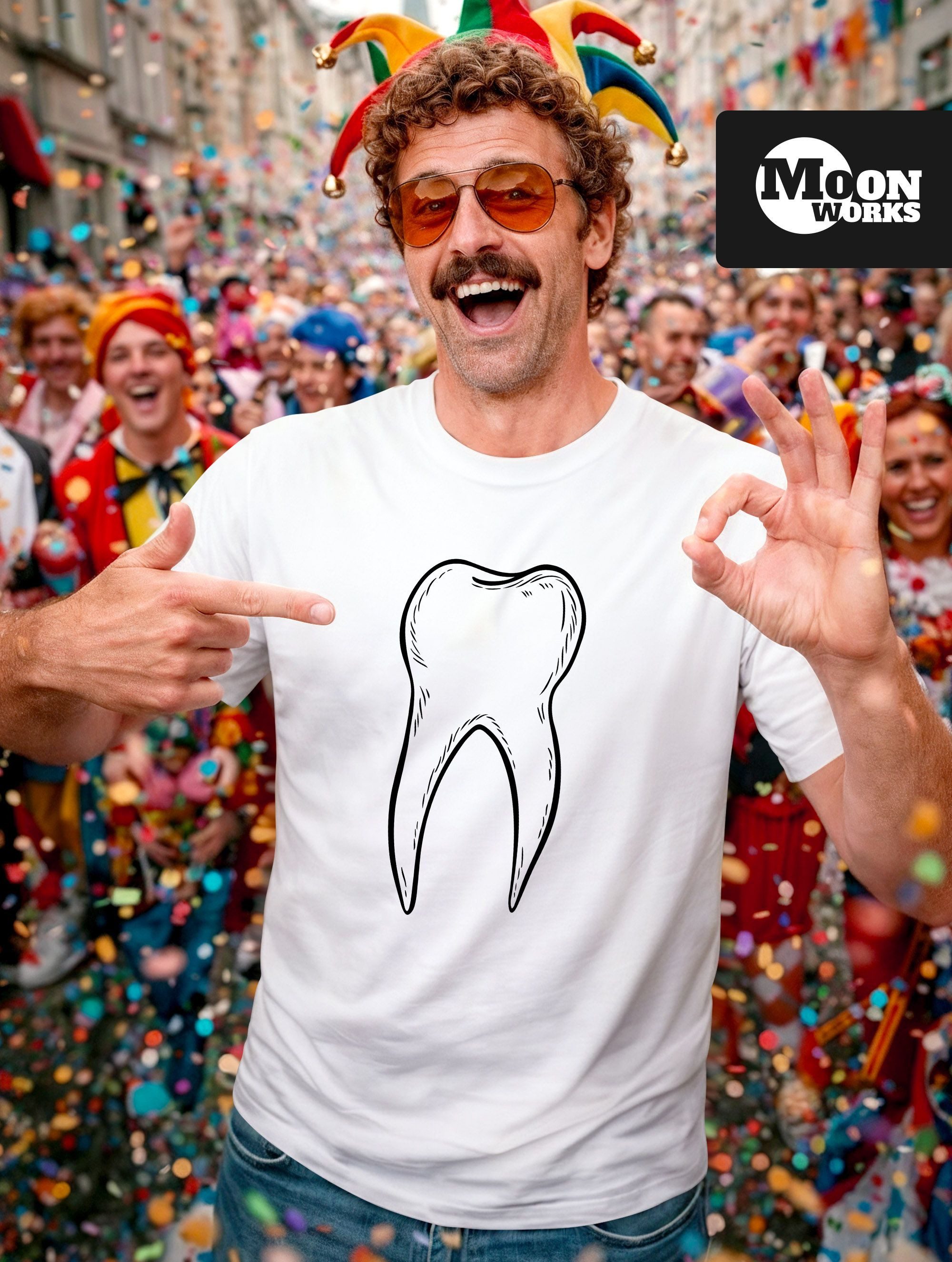 MoonWorks Print-Shirt Herren T-Shirt Zahnfee Kostüm Fasching Karneval Fastn günstig online kaufen