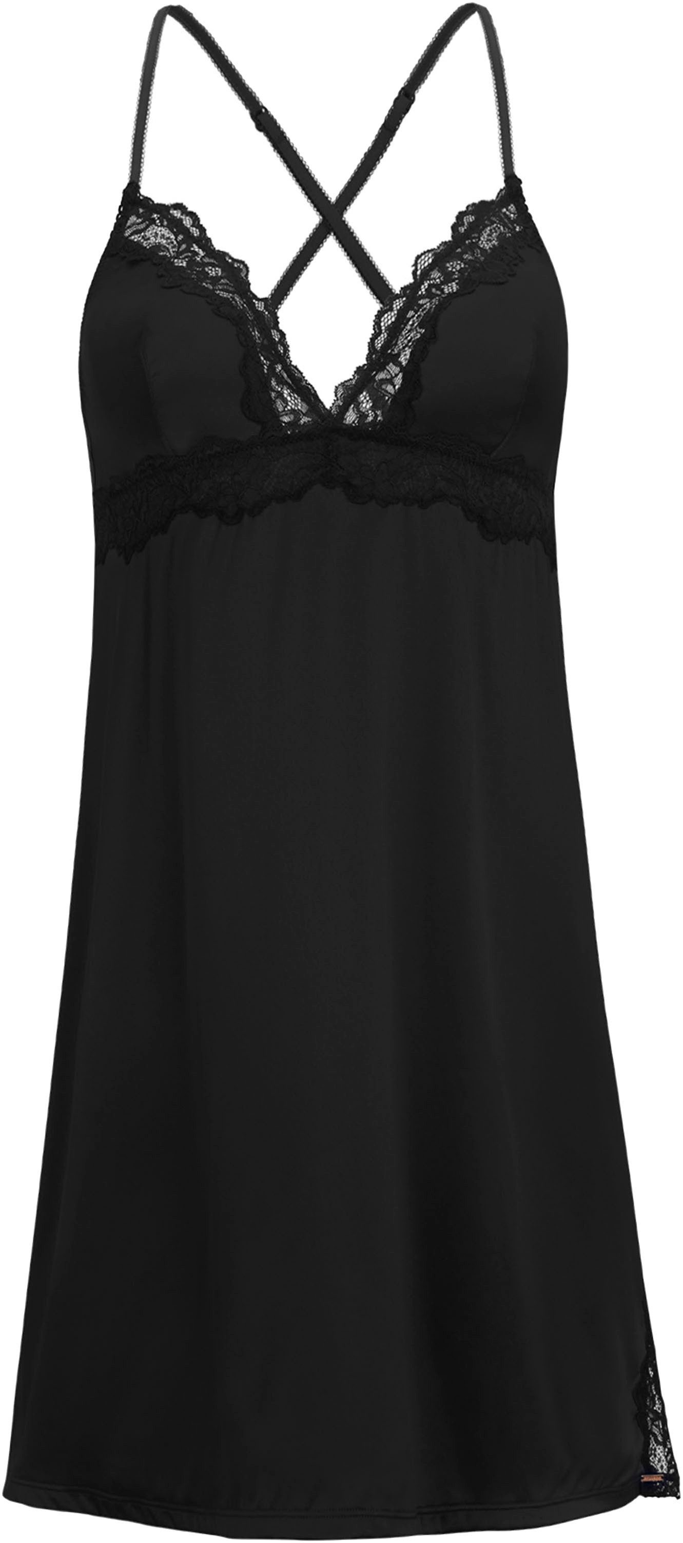 Dorina Negligé Origins mit Spitze, schmale Träger, tiefer V-Ausschnitt