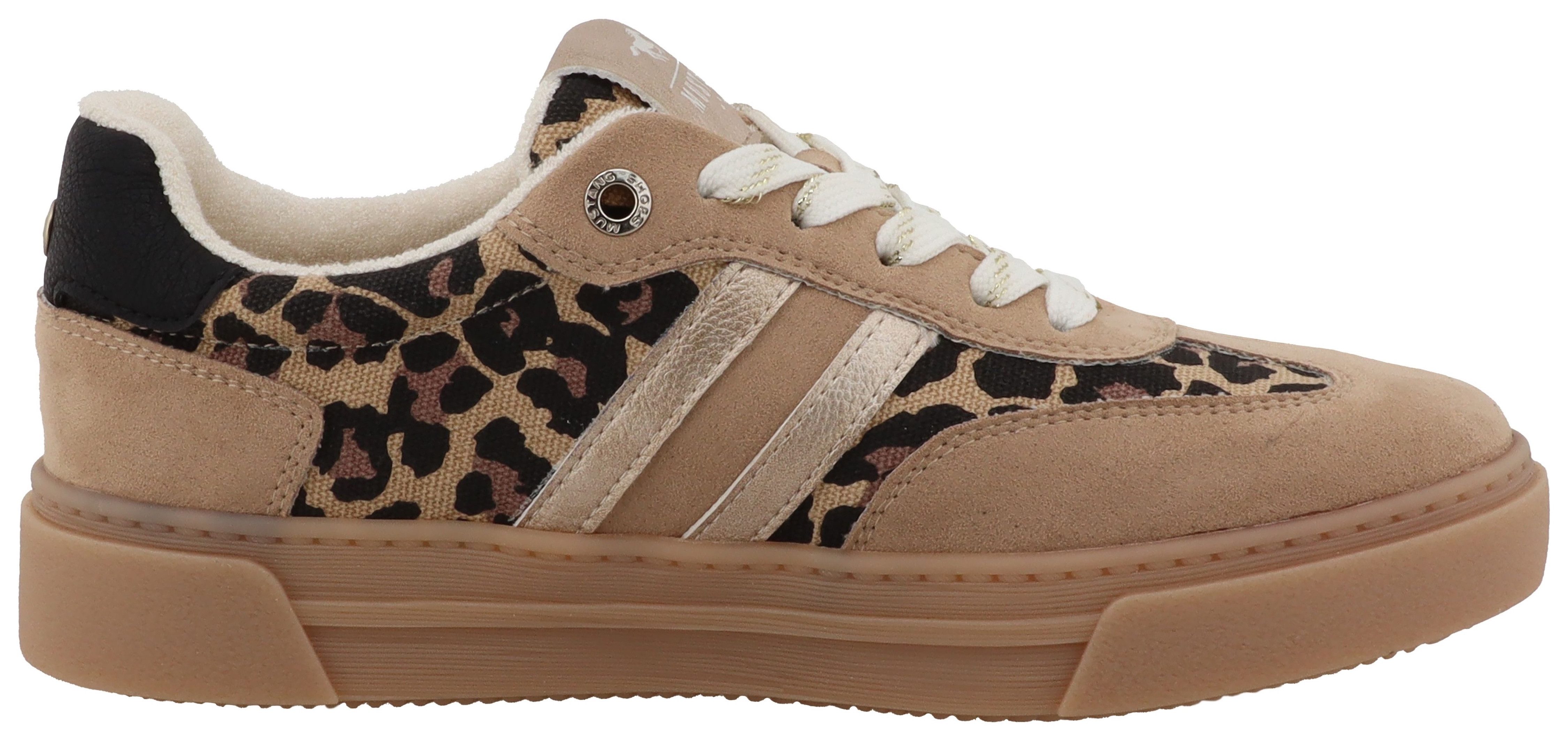 Mustang Shoes Rhonda Plateausneaker Freizeitschuh, Halbschuh, Schnürschuh mit modischen Kontrastbesätzen – Bild 5 von 5