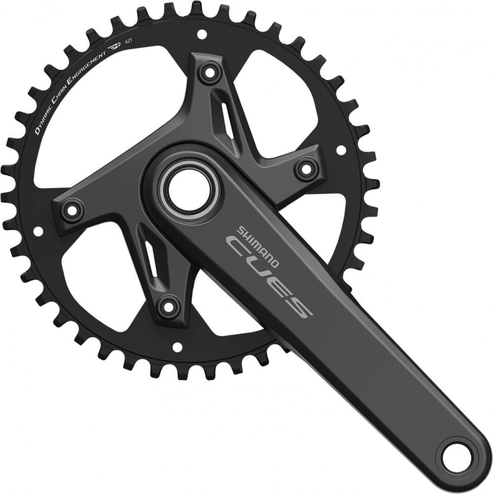 Shimano Fahrradkurbel SHIMANO Kurbelgarnitur CUES FC-U6030-1,175mm, 42Z, 9/10/11-fach, 2-tlg