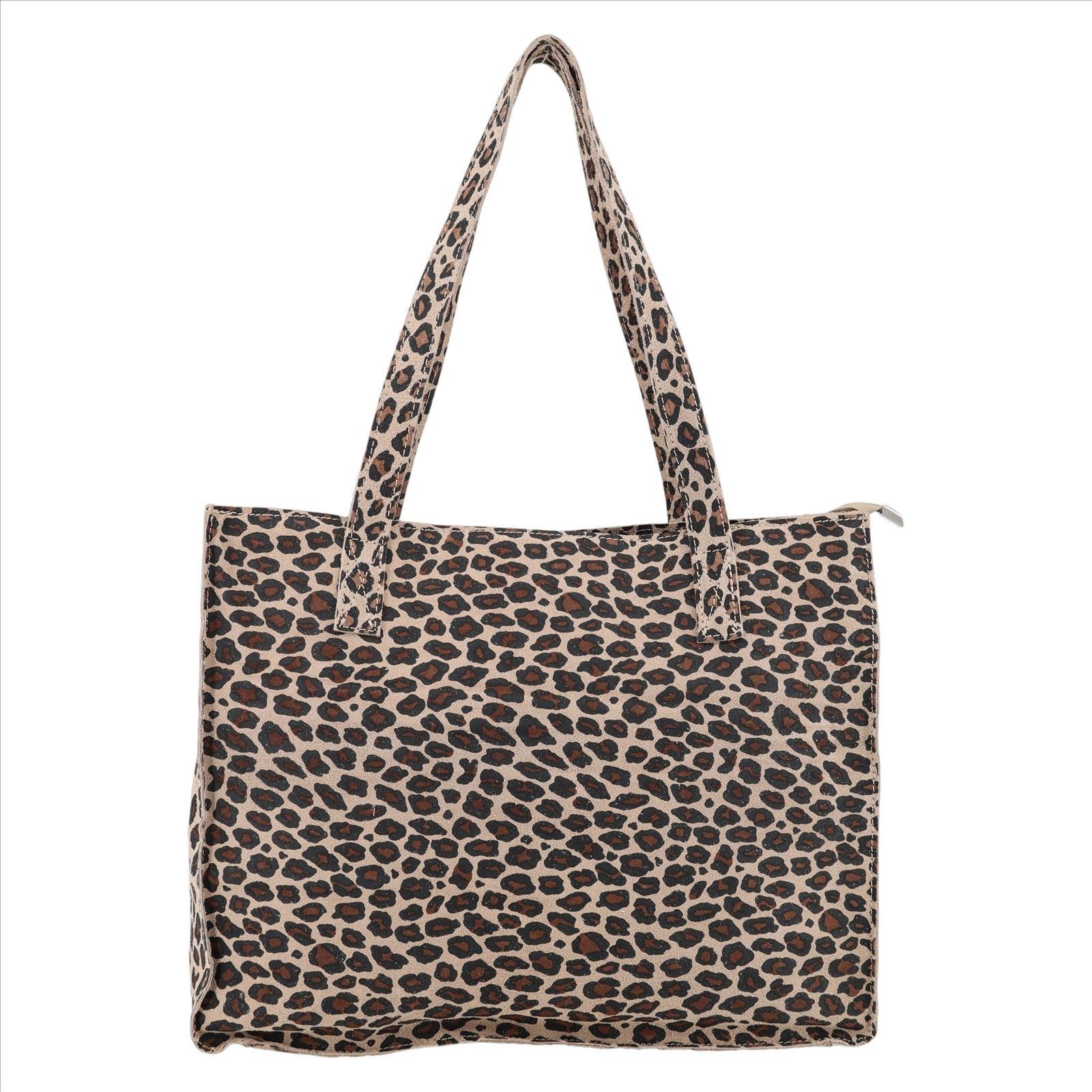 MIRROSI Shopper aus Echtleder, Made in Italy, Henkeltasche Tasche (1 innere Seitenfach mit Reißverschluss), Groß (ca.40x31x10cm) Hauptfach mit Reißverschluss