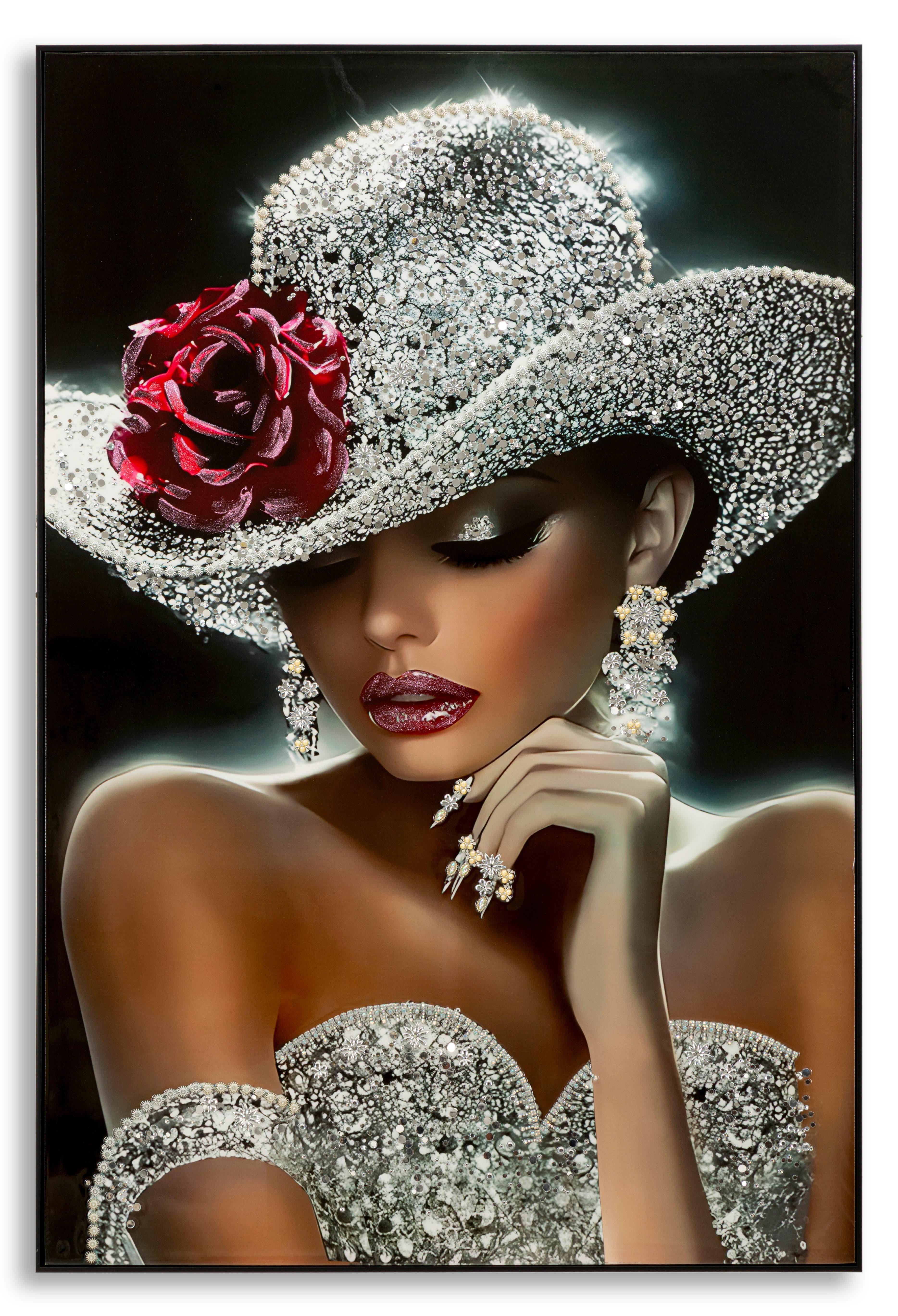 MF Wandbild Wandbild Orléans Rouge Étoile Glamour Frau 102x152cm, (1 St)