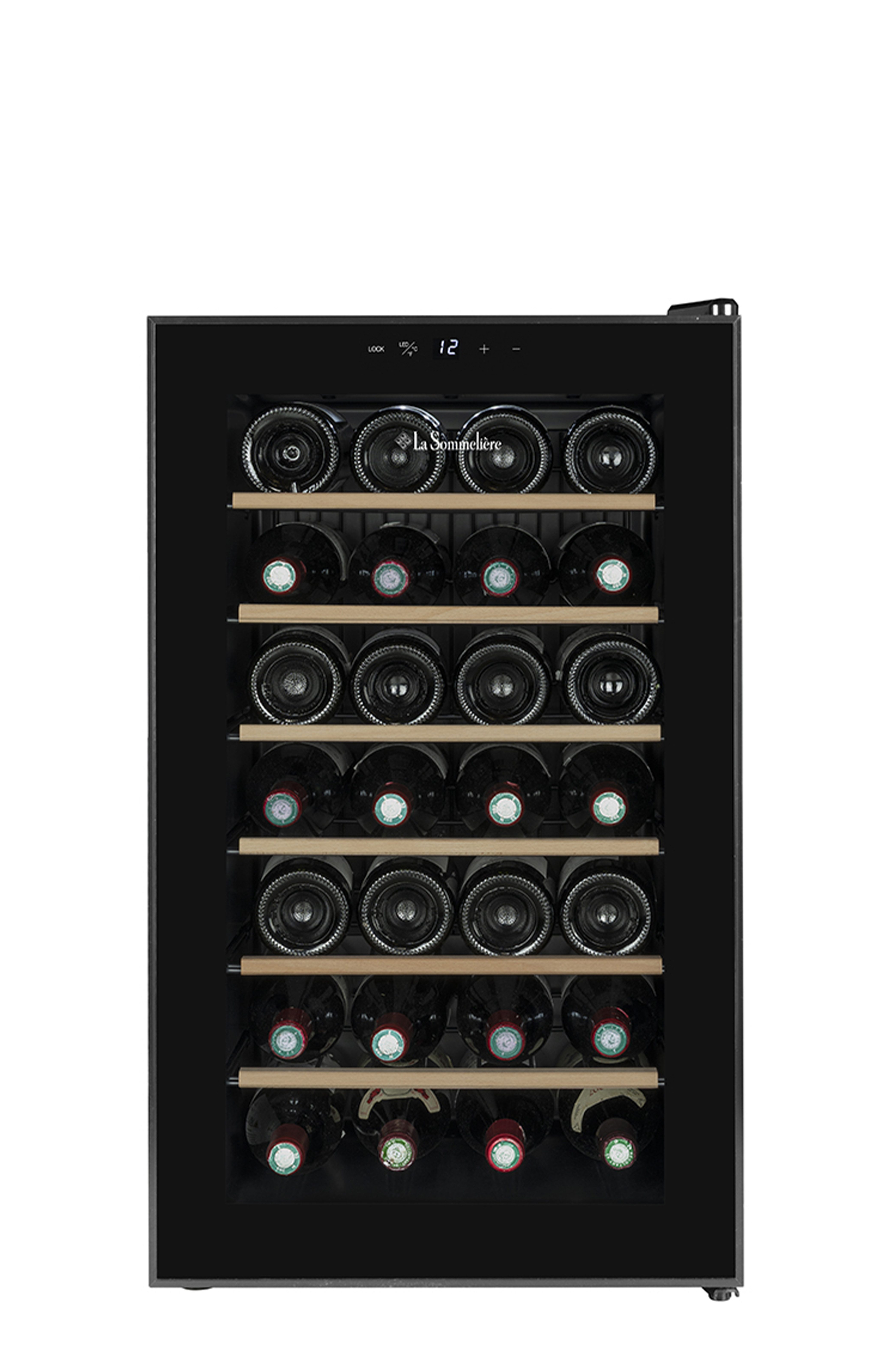 La Sommelière Weintemperierschrank 28SILENCE, für 28 Standardflaschen á 0,75l,Ultra-Leise, freistehend