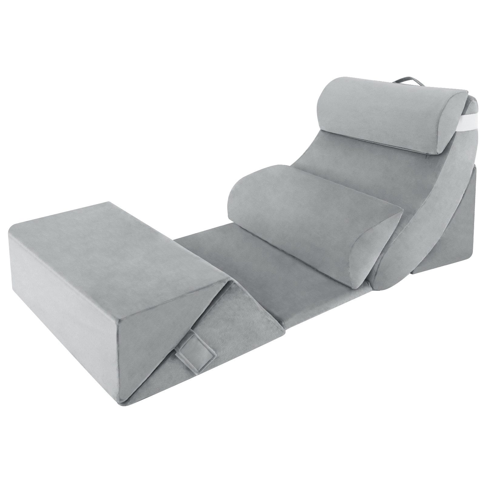 COSTWAY Keilkissen, 7-tlg., orthopädisches Bettkeilkissen, mit waschbarem B günstig online kaufen