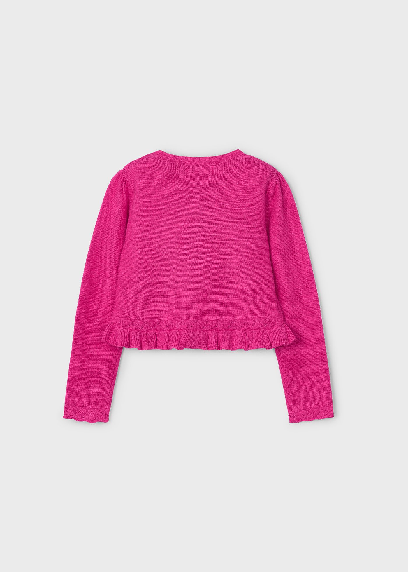 Mayoral Strickjacke mit Rüschensaum