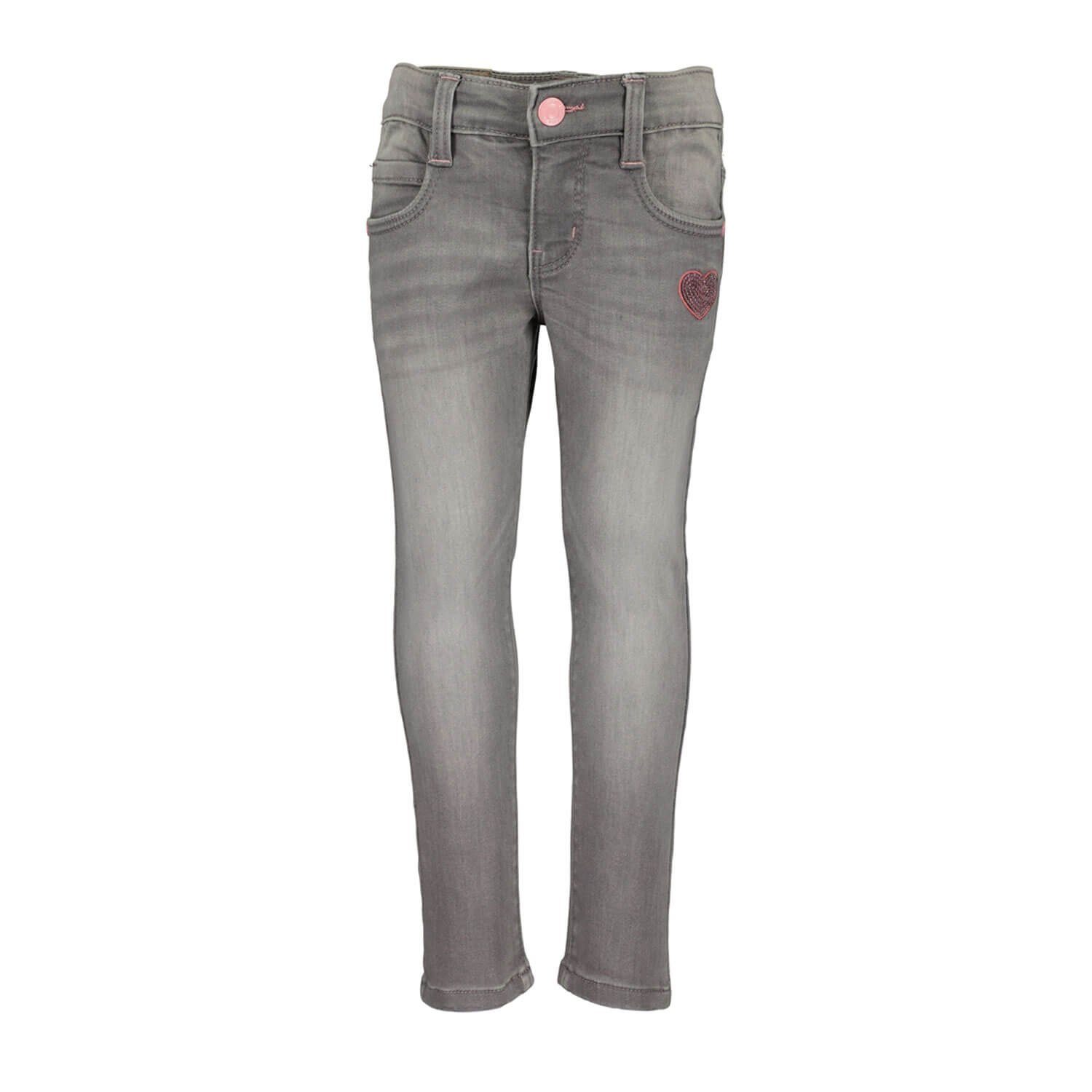 Herz-Applikation Jog-Jeans mit Blue Mädchen Seven Kinder - Freizeithose 5-Pocket-Hose Jeanshose