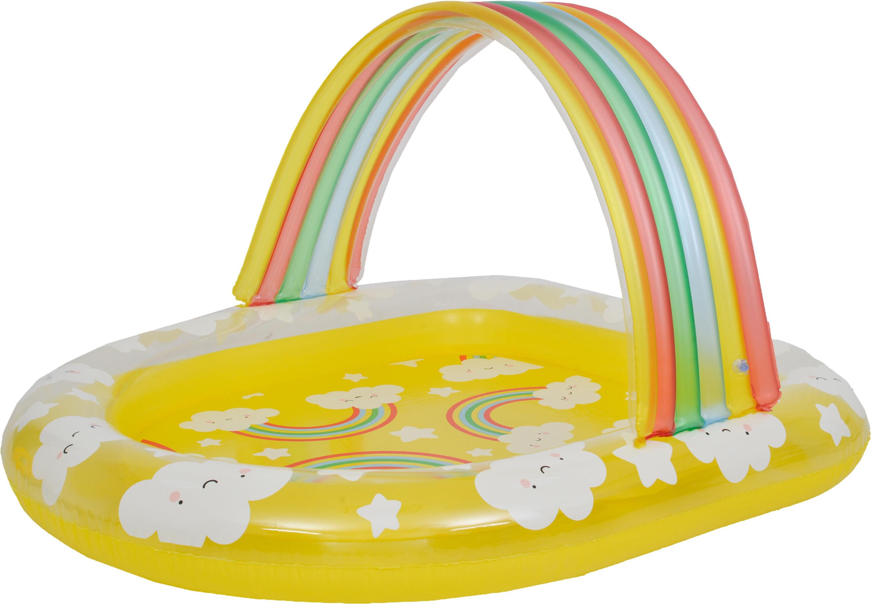 SunClub Дитячий басейн Kinderpool 144x128x84 cm, (Einzelpack, 1-tlg), Regenbogen und Wolken Дитячий басейн