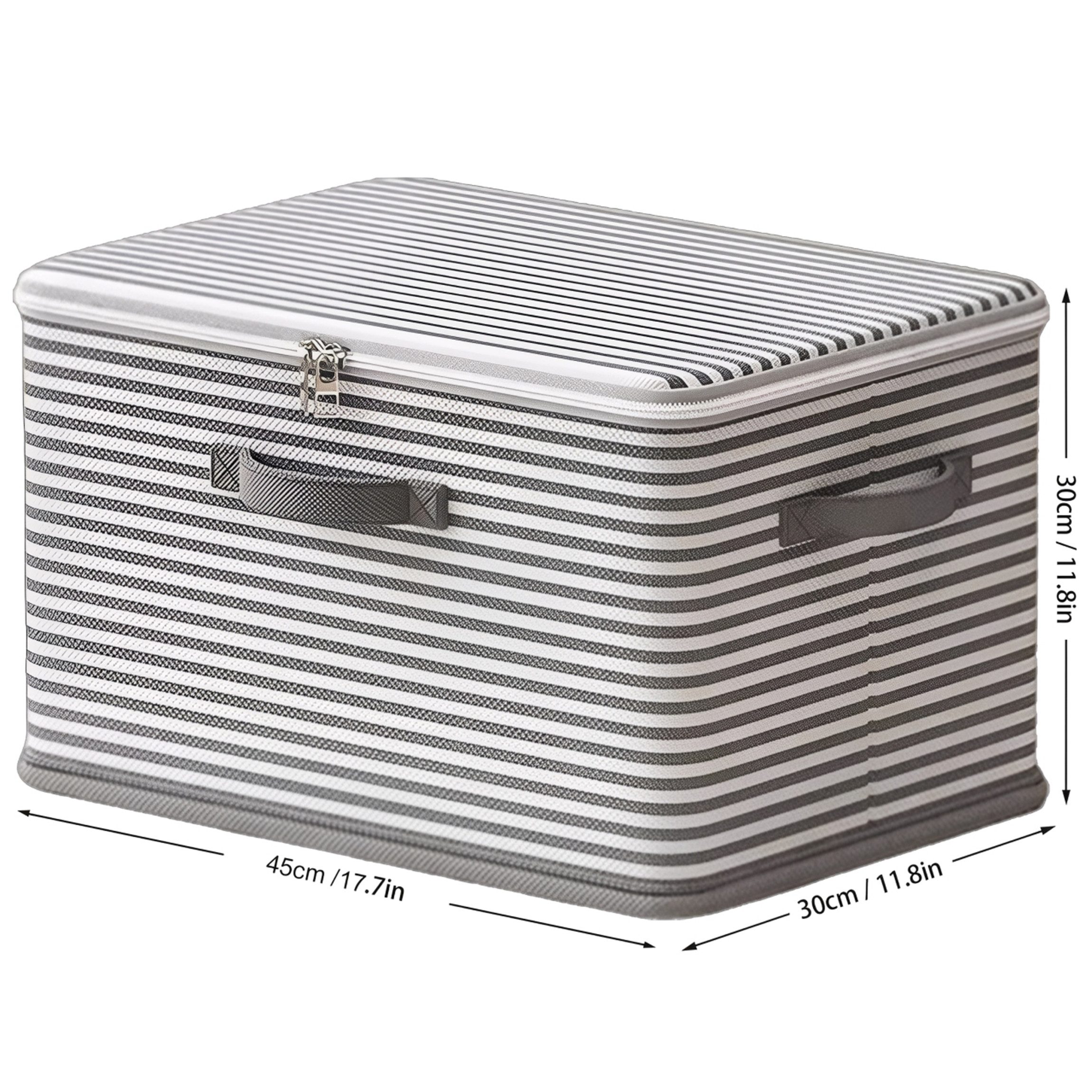 Luckice Aufbewahrungsbox 45x30x30cm Faltbare Aufbewahrungsbehälter mit Reiß günstig online kaufen